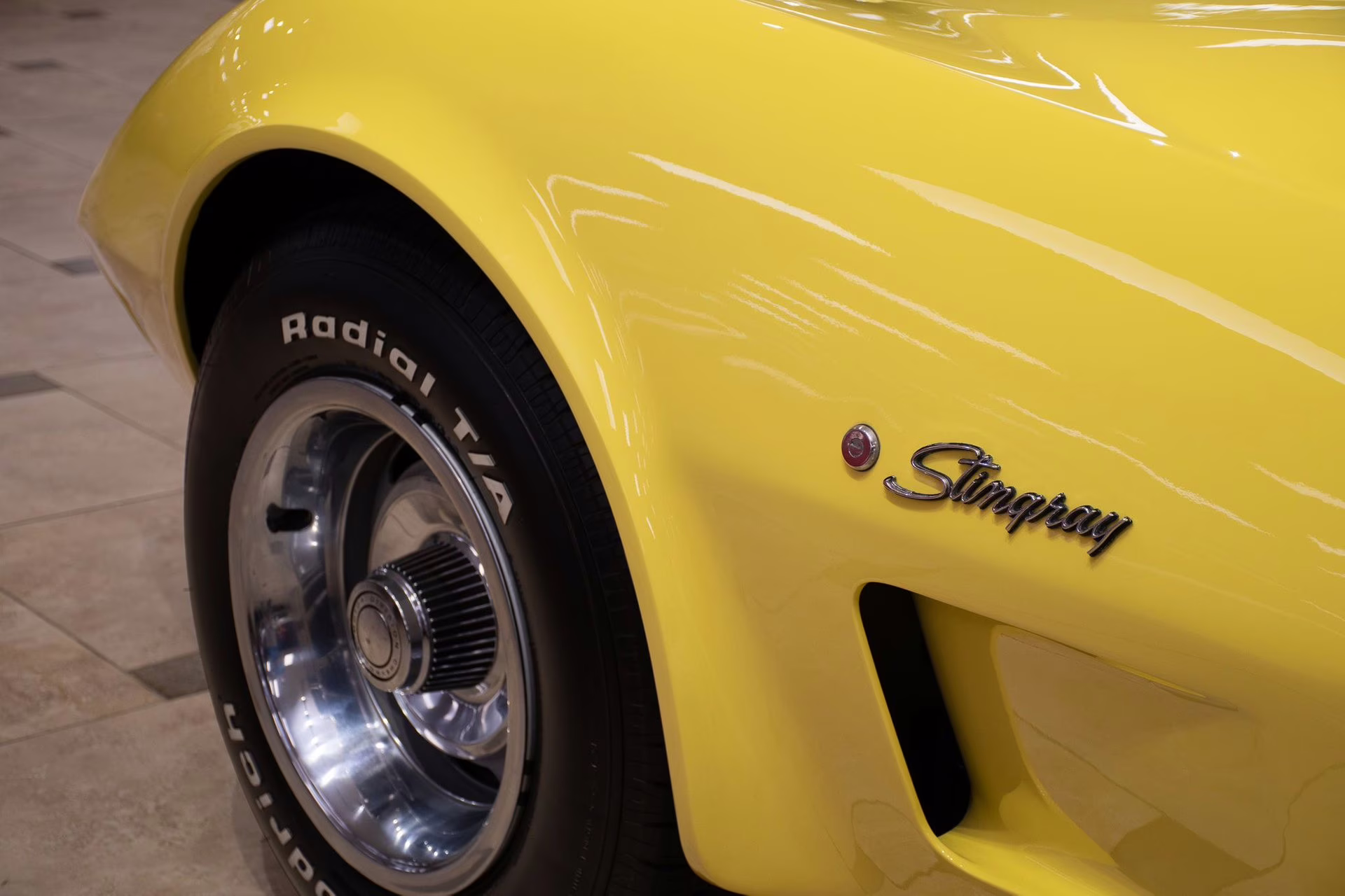 1974 Bright Yellow Chevrolet Corvette
