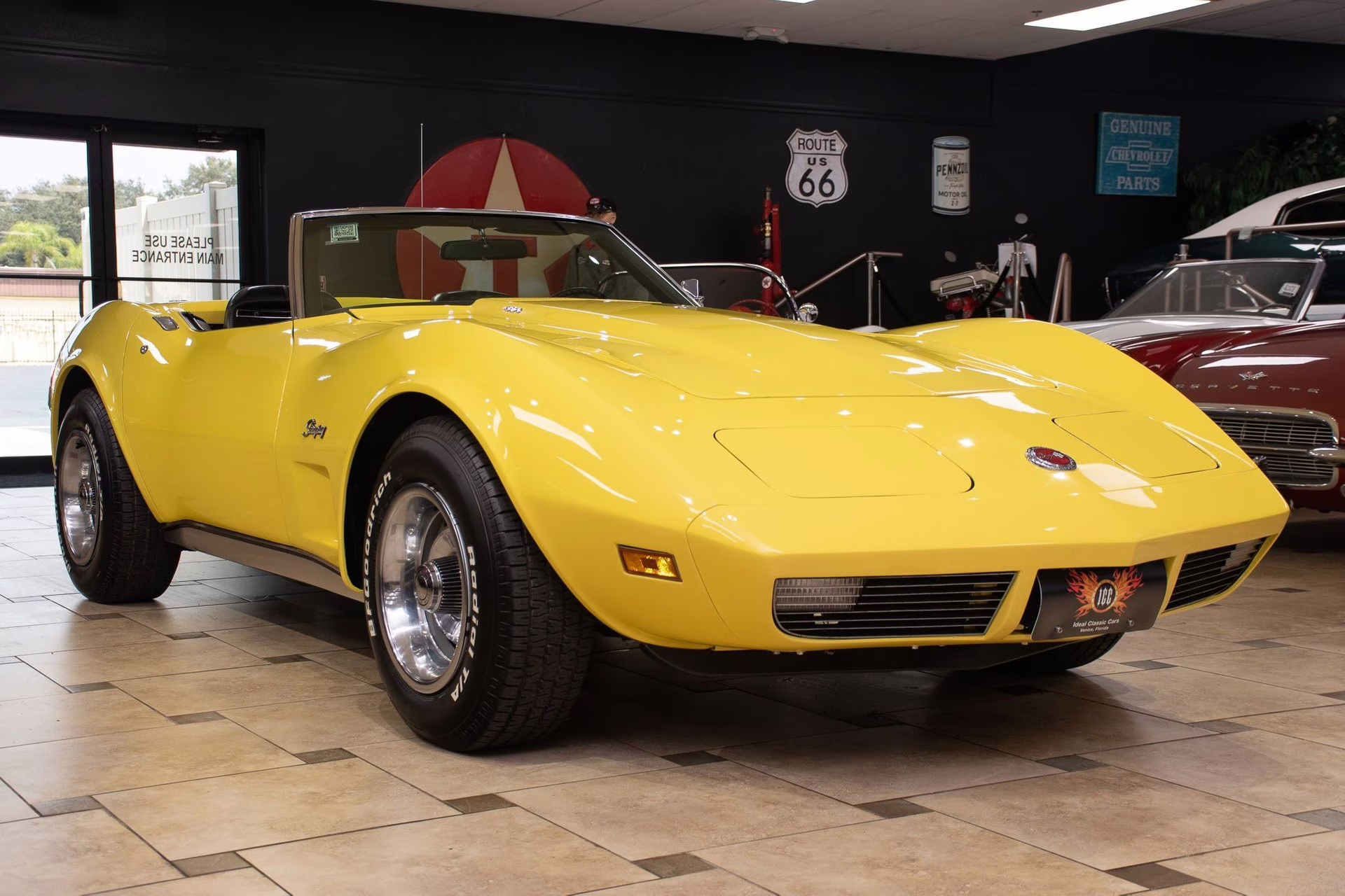 1974 Bright Yellow Chevrolet Corvette