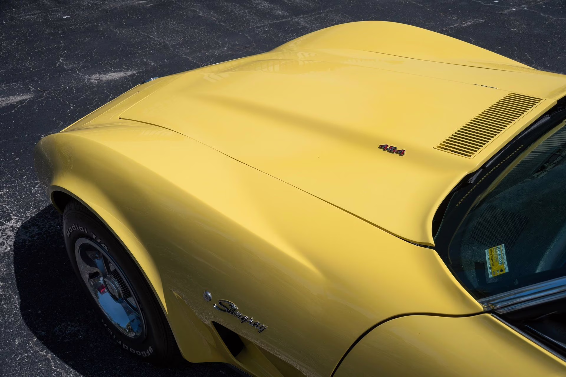1974 Bright Yellow Chevrolet Corvette