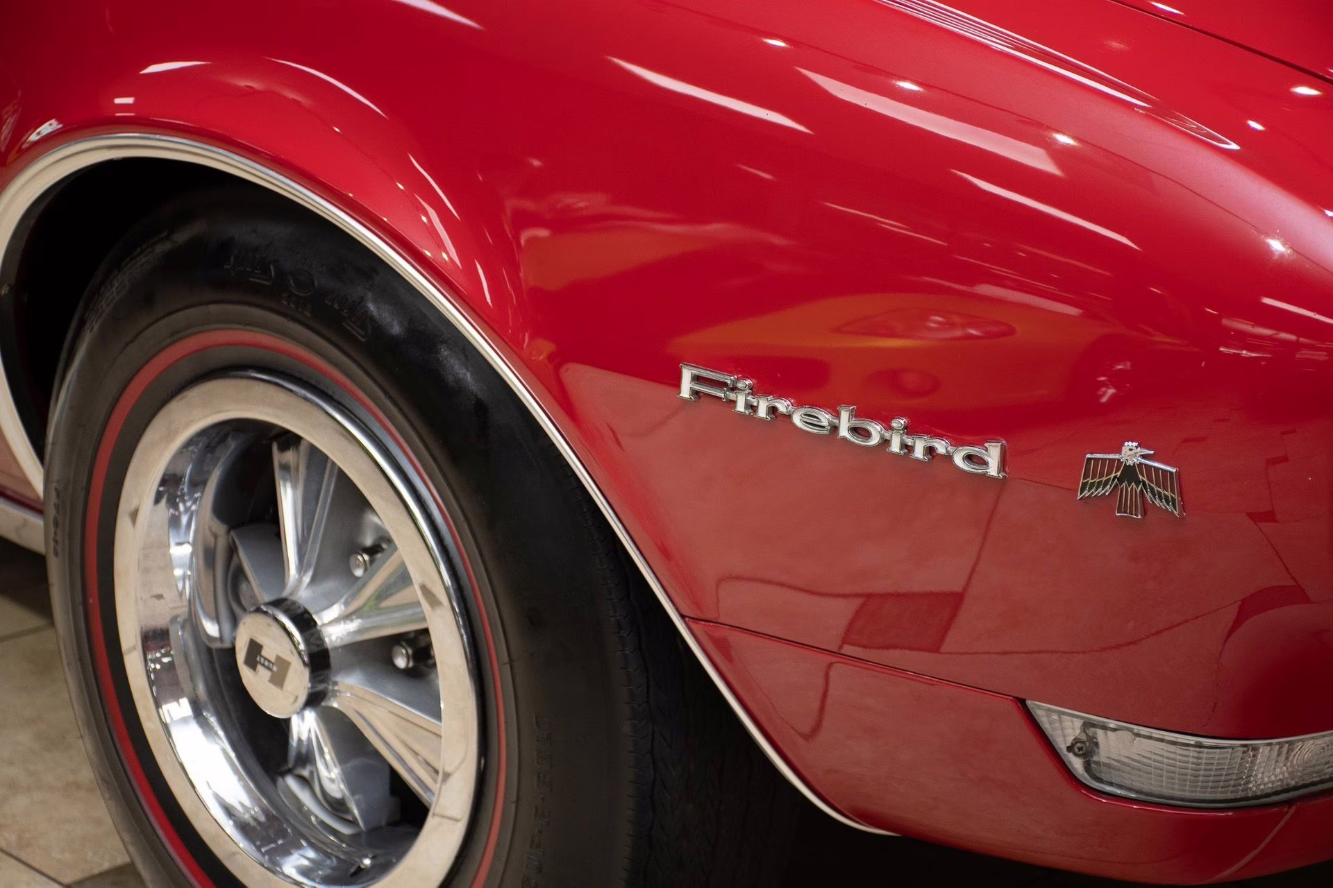 1968 Solar Red Pontiac Firebird