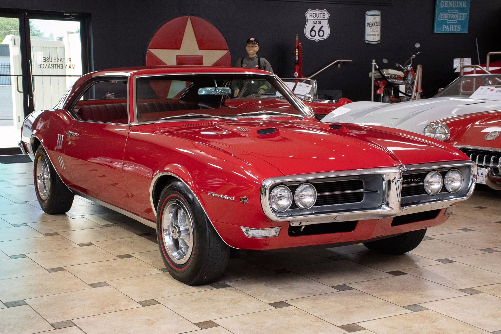 1968 Solar Red Pontiac Firebird