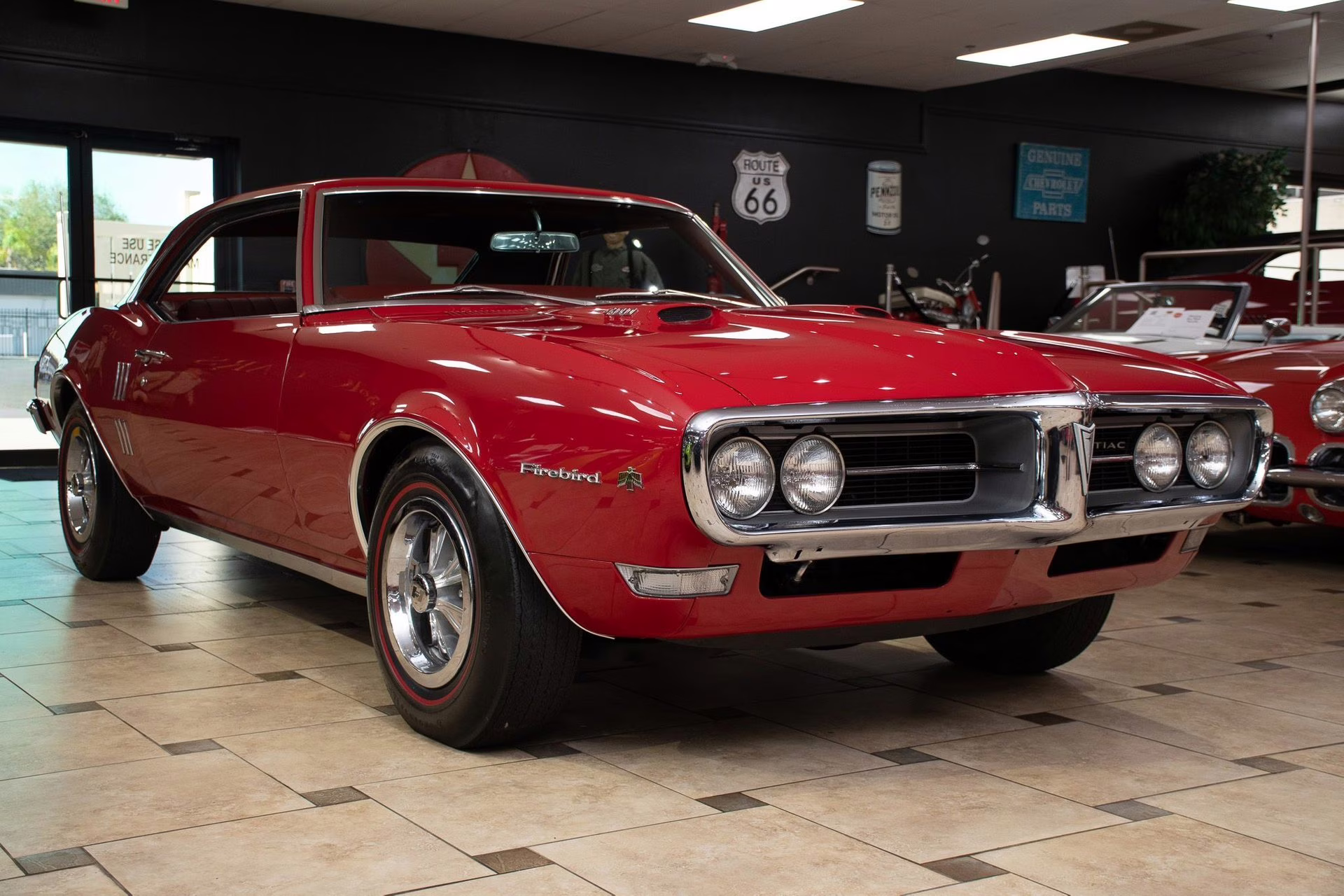 1968 Solar Red Pontiac Firebird