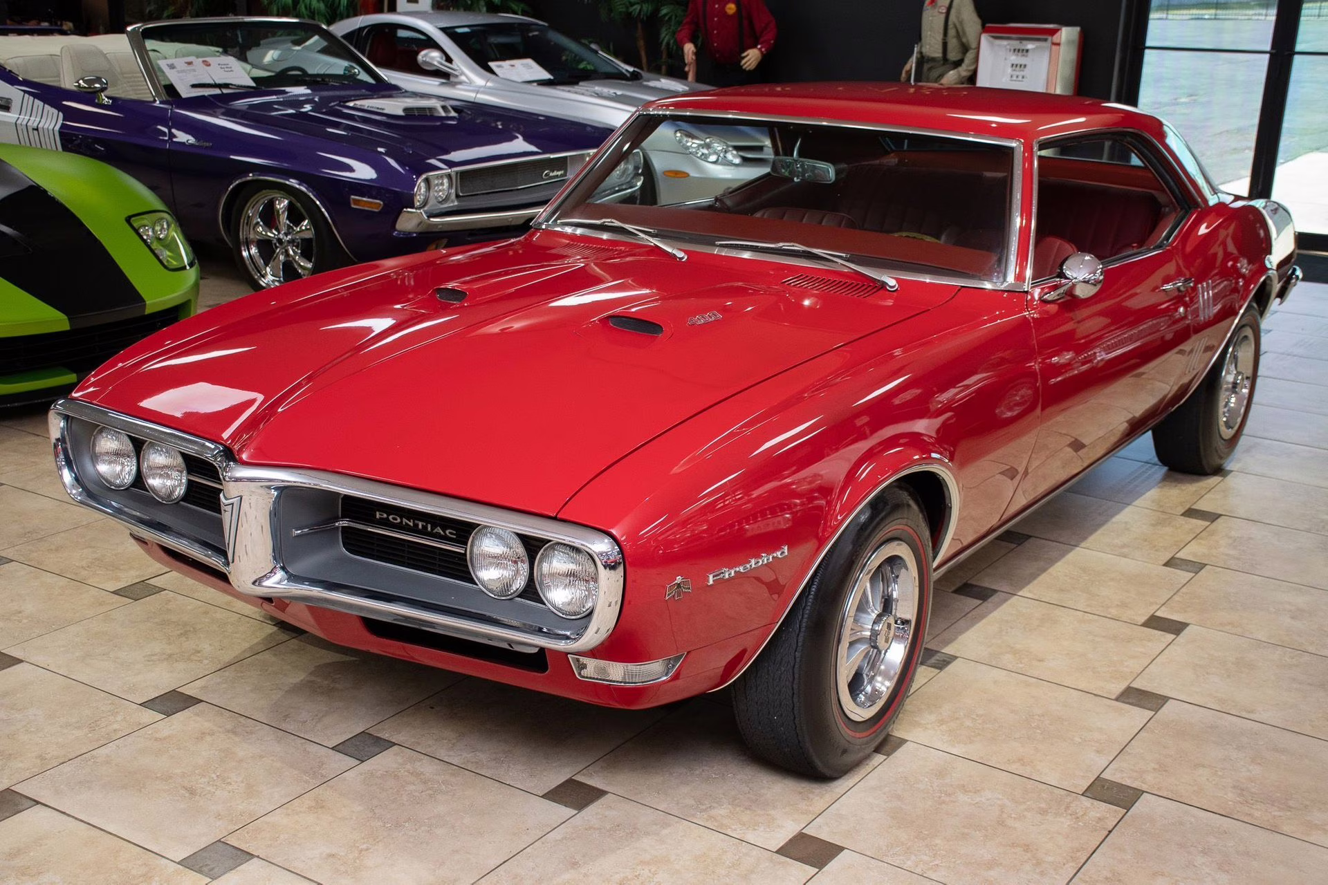 1968 Solar Red Pontiac Firebird