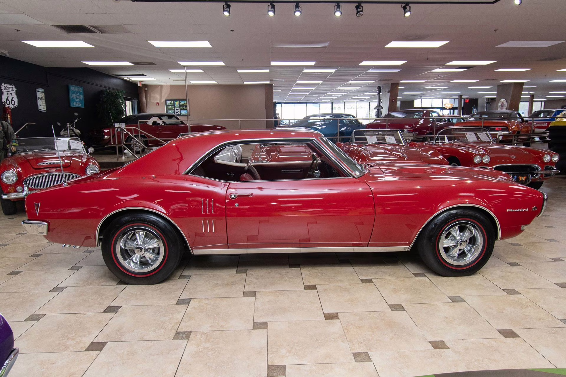 1968 Solar Red Pontiac Firebird