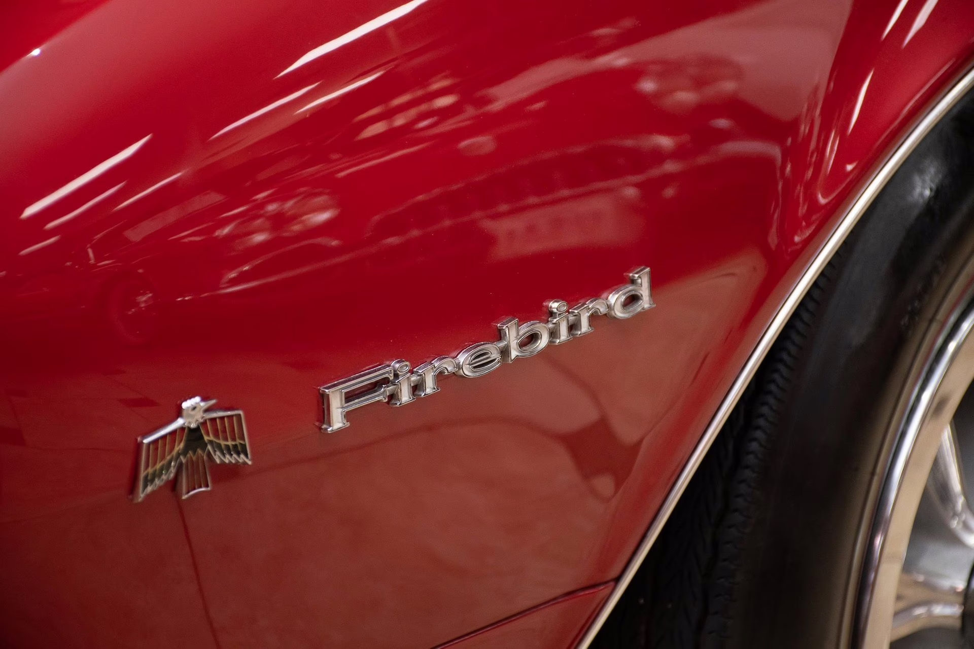 1968 Solar Red Pontiac Firebird