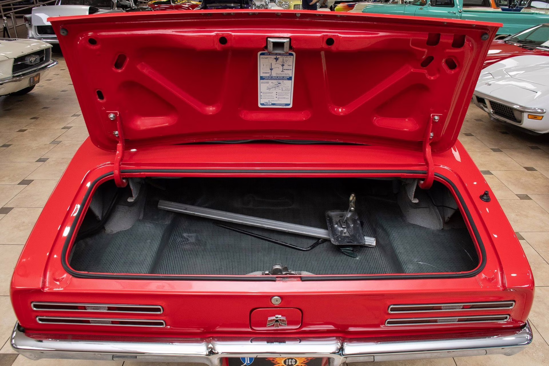 1968 Solar Red Pontiac Firebird