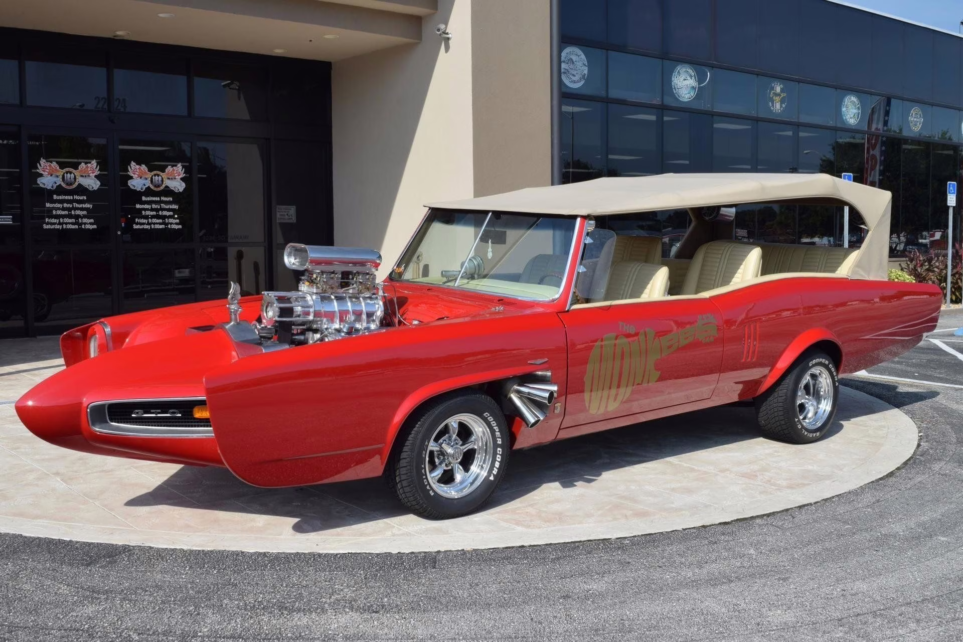 1967 Red Z Movie CAR THE Monkees Mobile Pontiac GTO