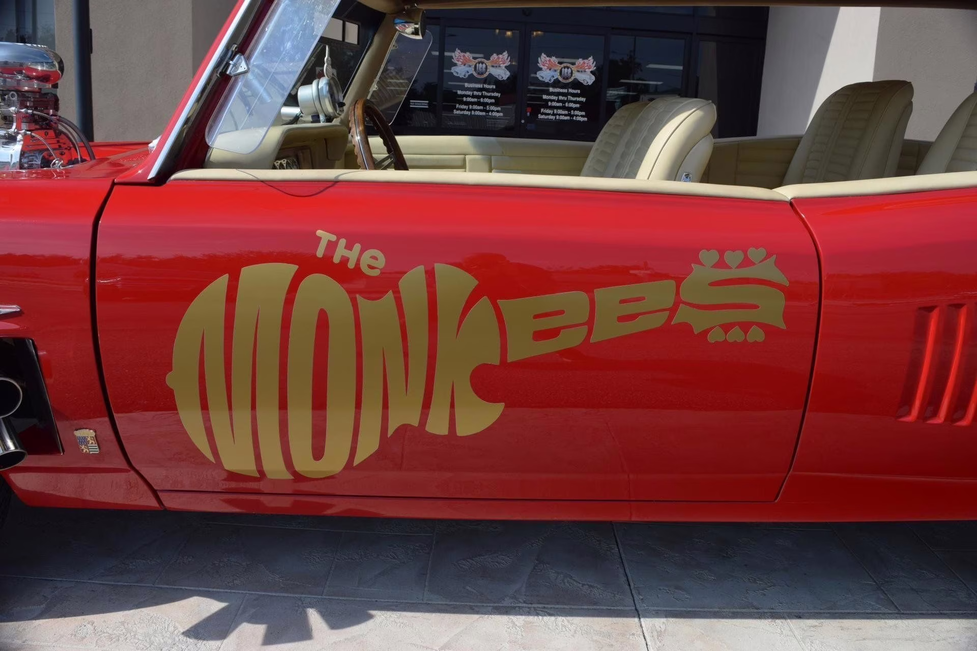 1967 Red Z Movie CAR THE Monkees Mobile Pontiac GTO