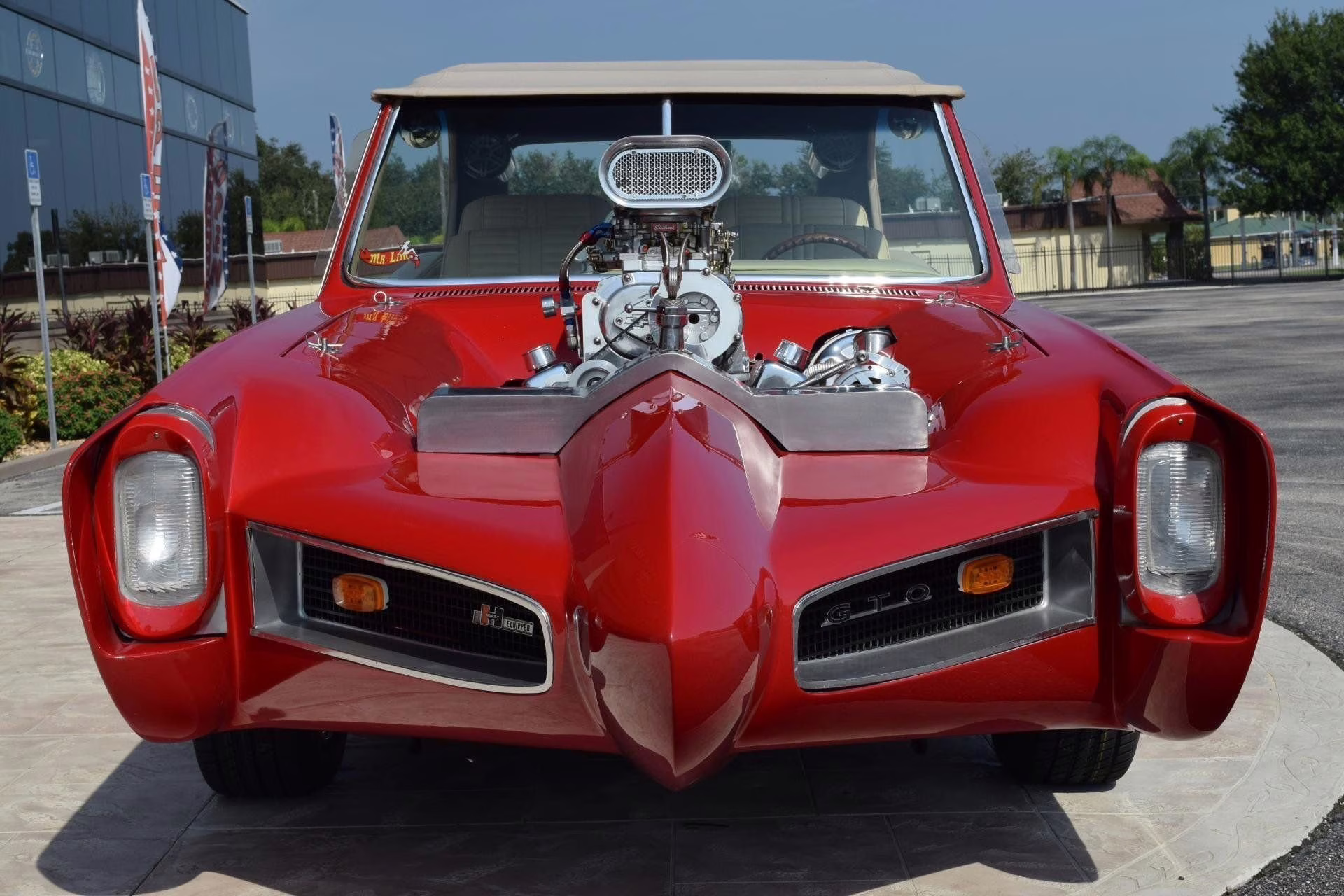 1967 Red Z Movie CAR THE Monkees Mobile Pontiac GTO