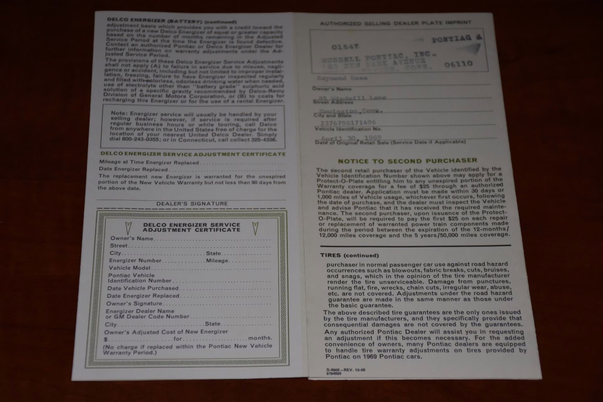 1969 Carousel Red Pontiac LeMans