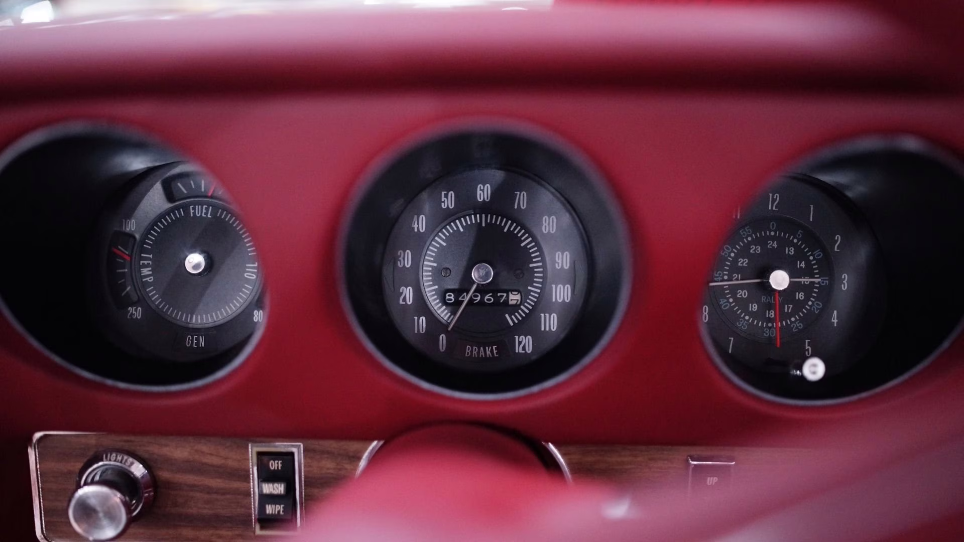 1969 Carousel Red Pontiac LeMans