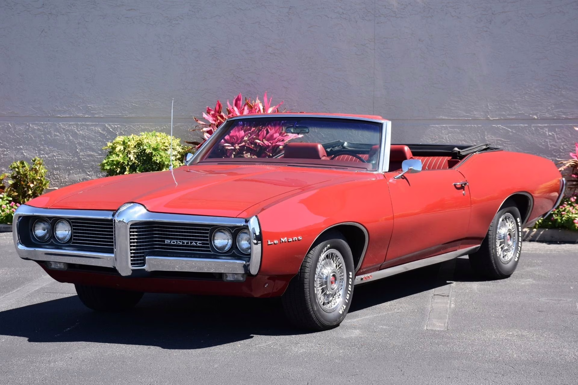 1969 Carousel Red Pontiac LeMans