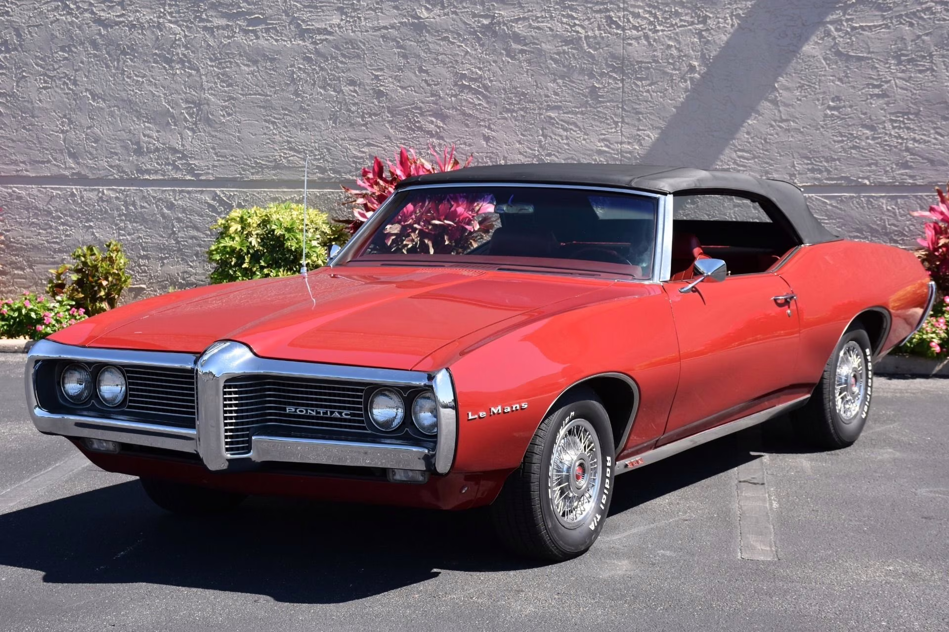 1969 Carousel Red Pontiac LeMans