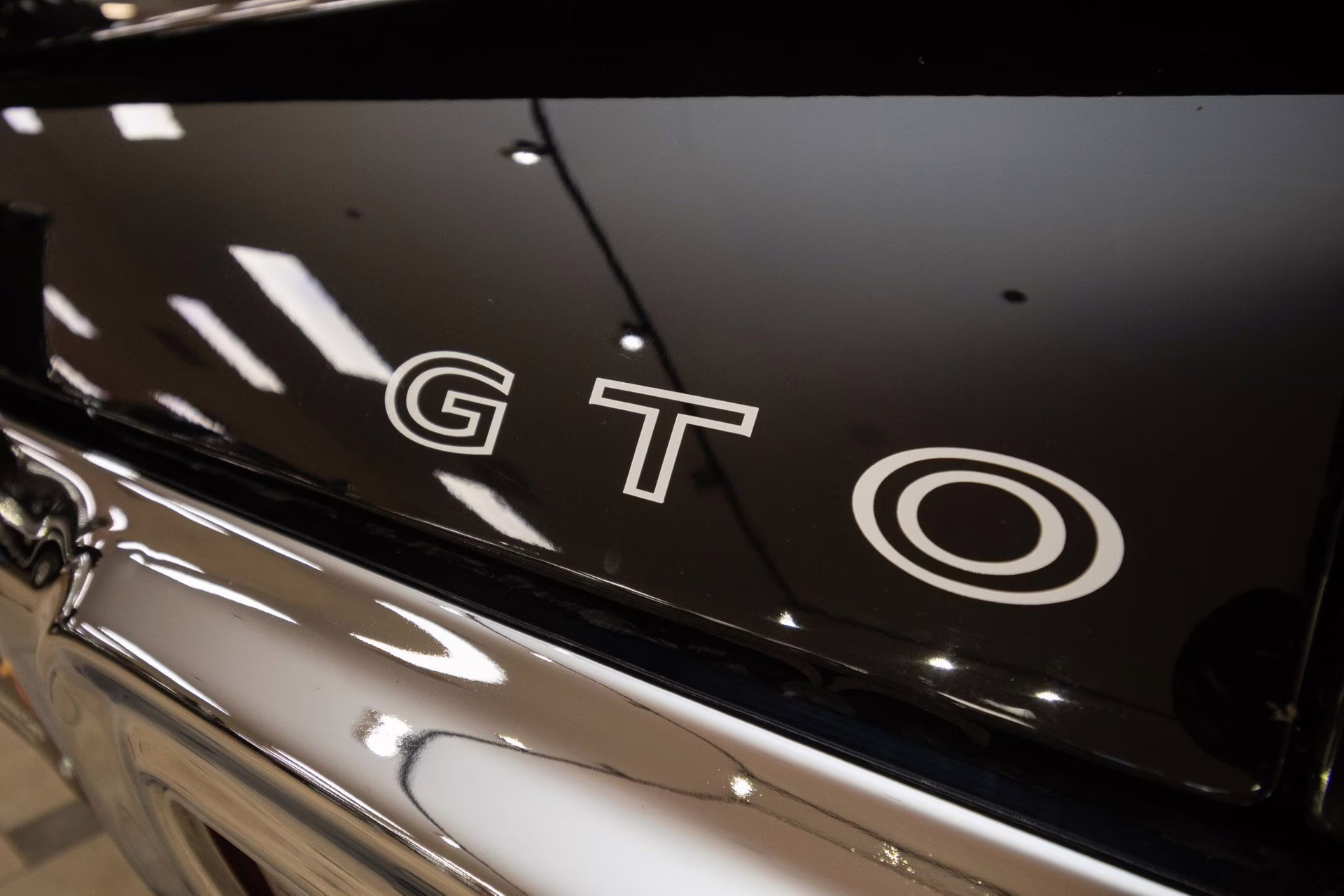 1971 Black Pontiac GTO