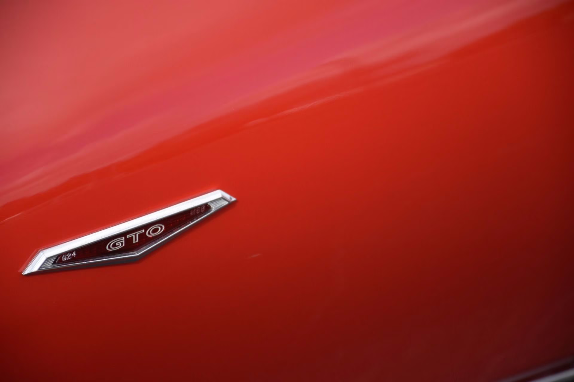 1969 Carousel Red Pontiac GTO