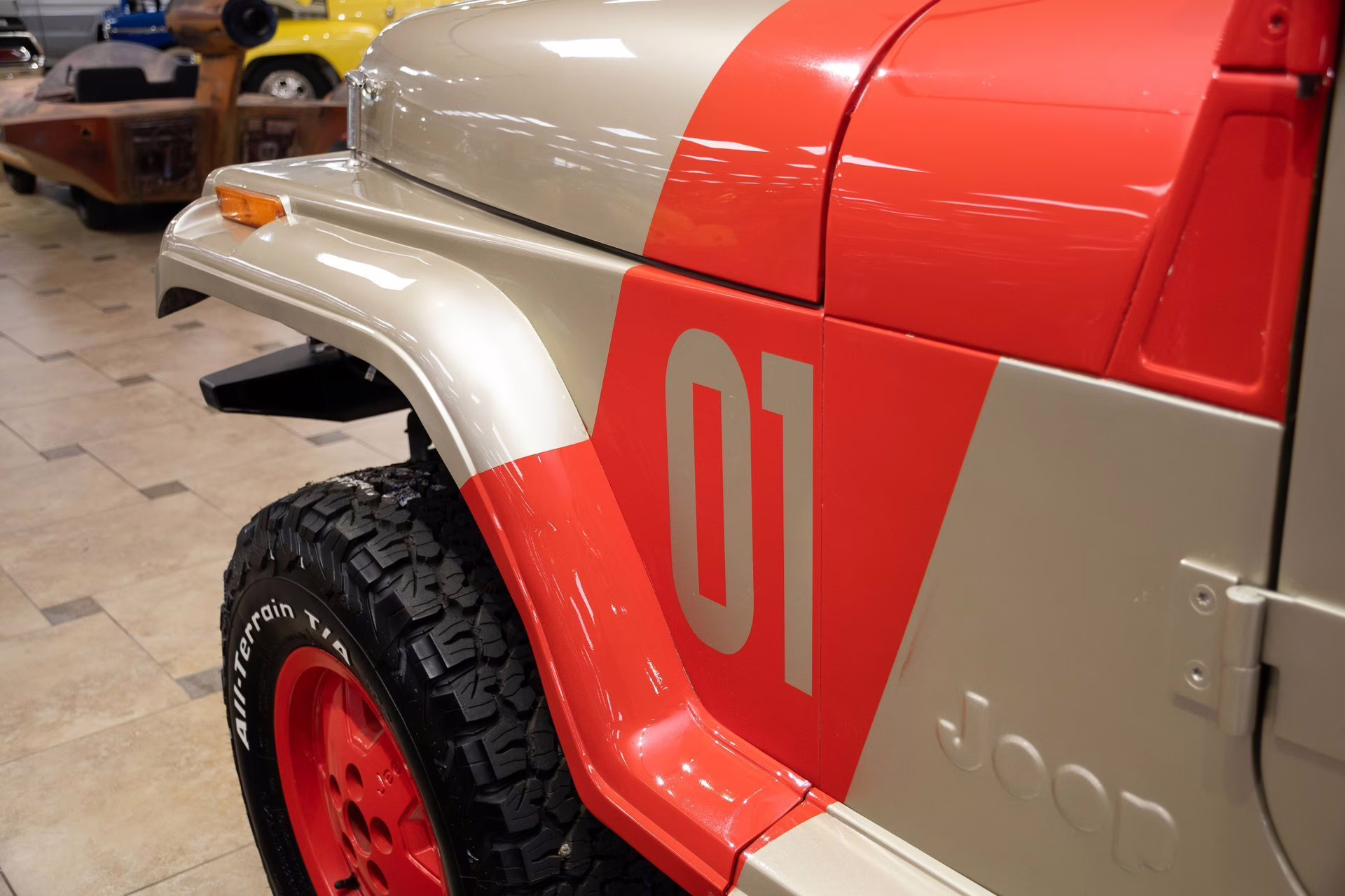 1989 Tan Jeep Wrangler