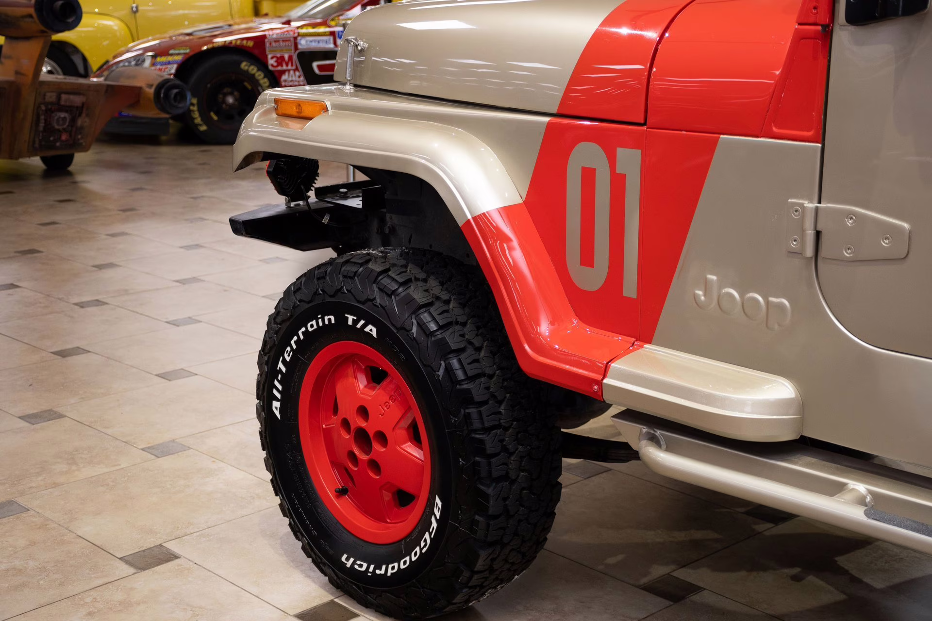 1989 Tan Jeep Wrangler