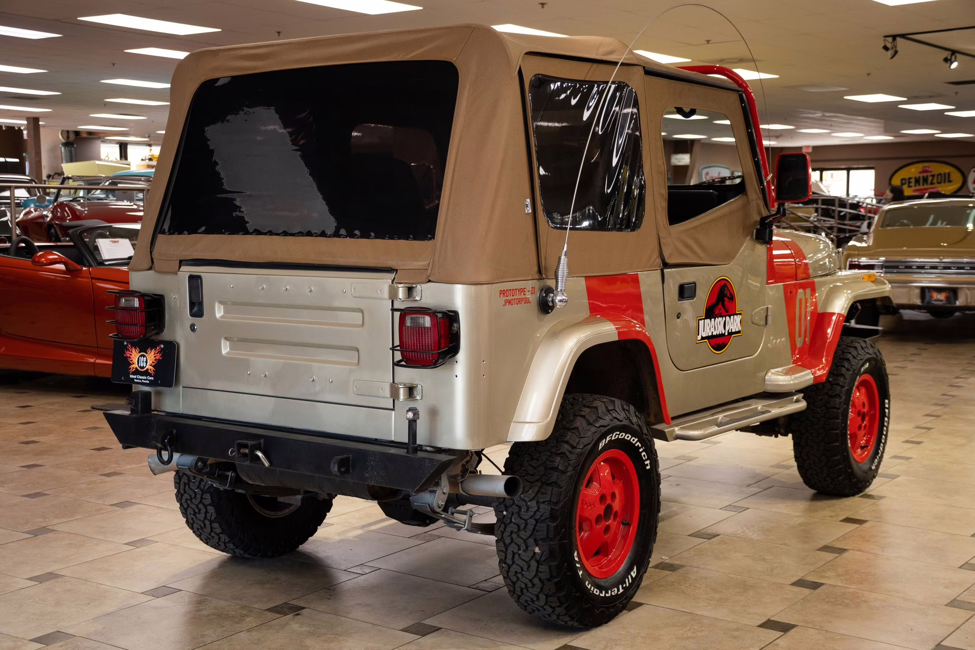 1989 Tan Jeep Wrangler