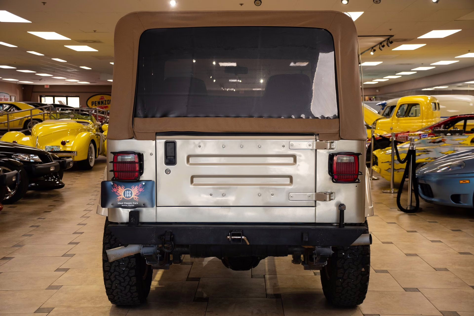 1989 Tan Jeep Wrangler