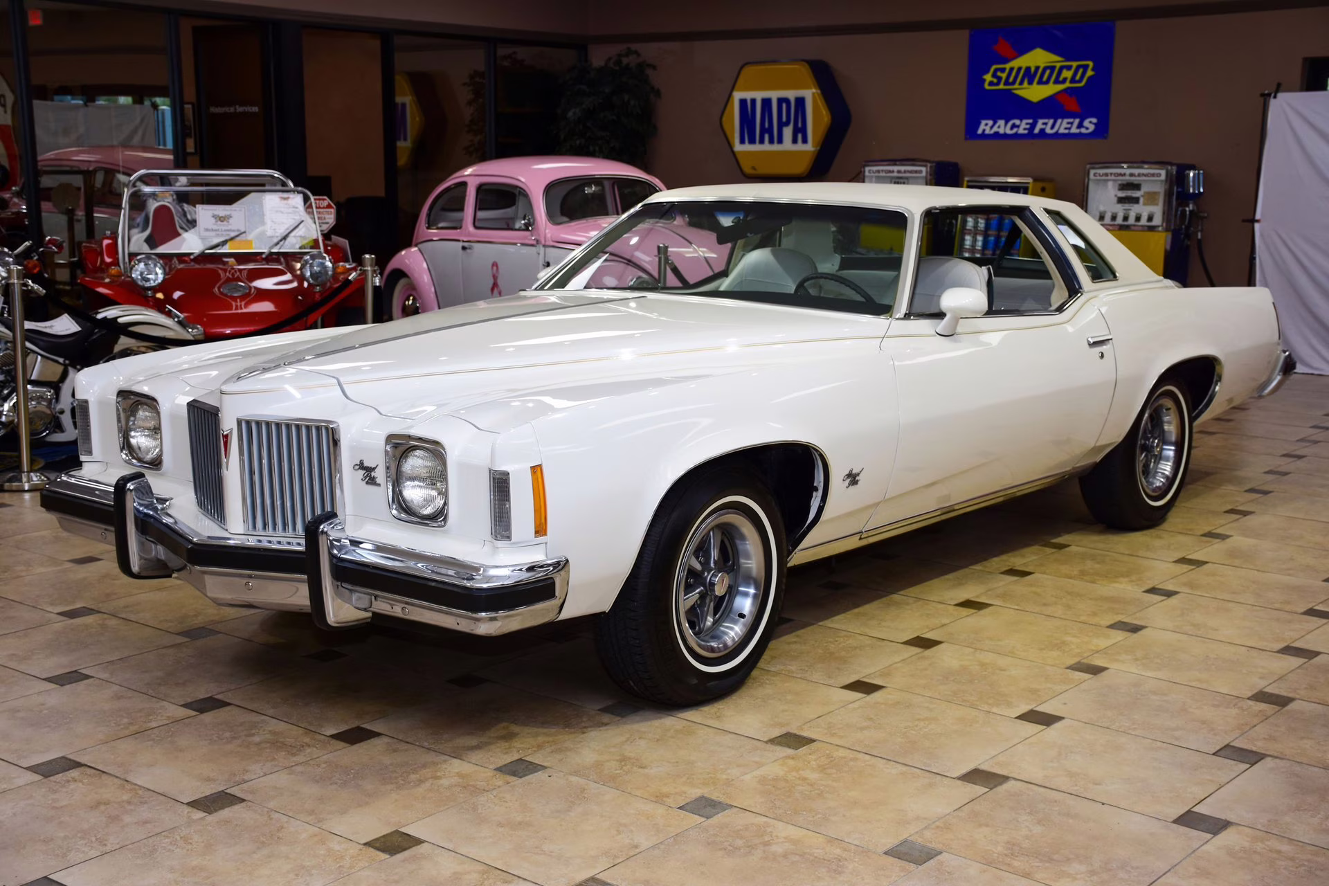 1974 Cameo White Pontiac Grand Prix