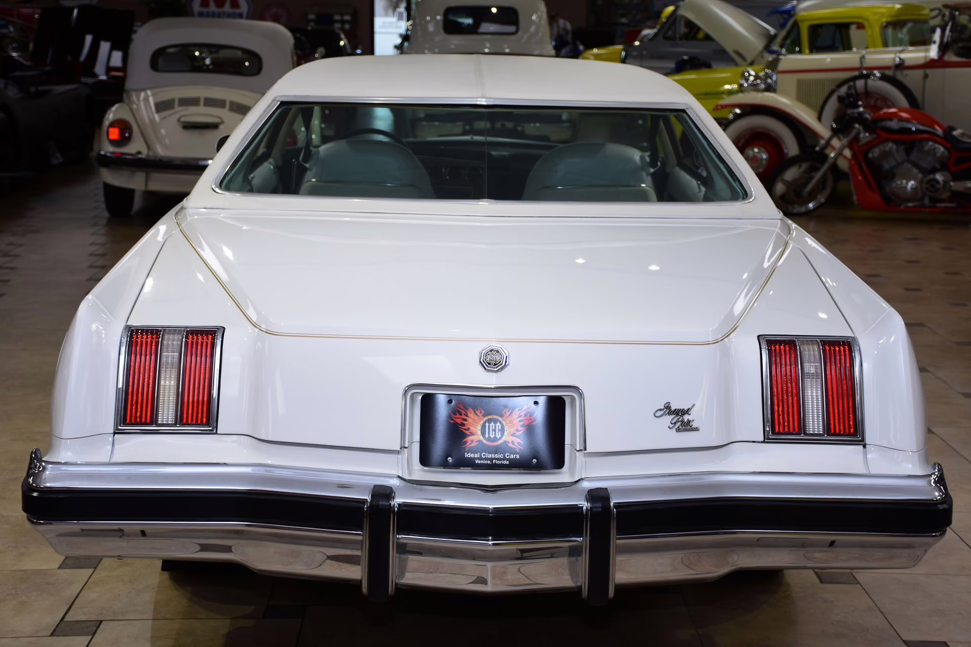 1974 Cameo White Pontiac Grand Prix