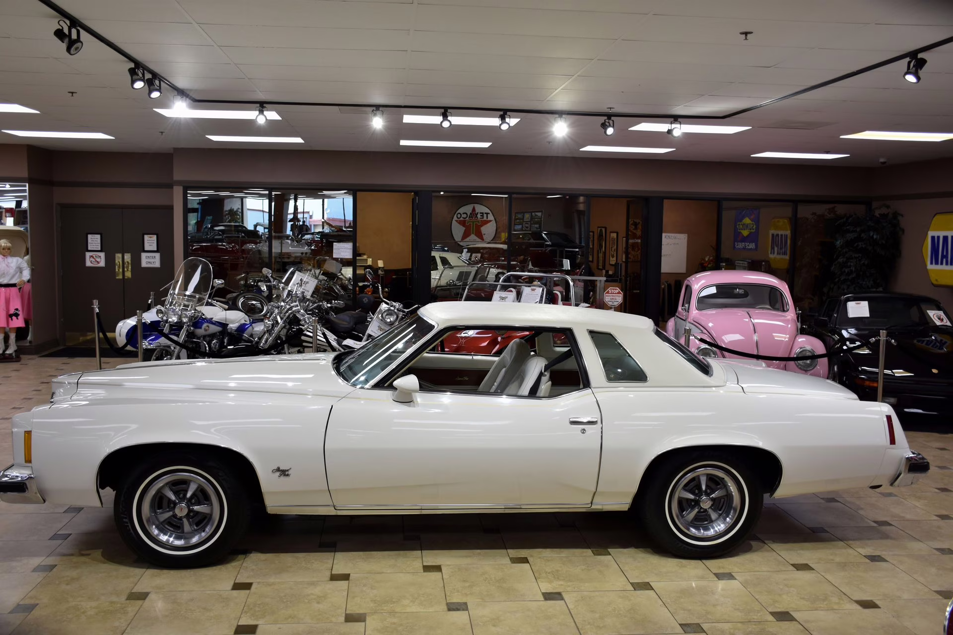 1974 Cameo White Pontiac Grand Prix