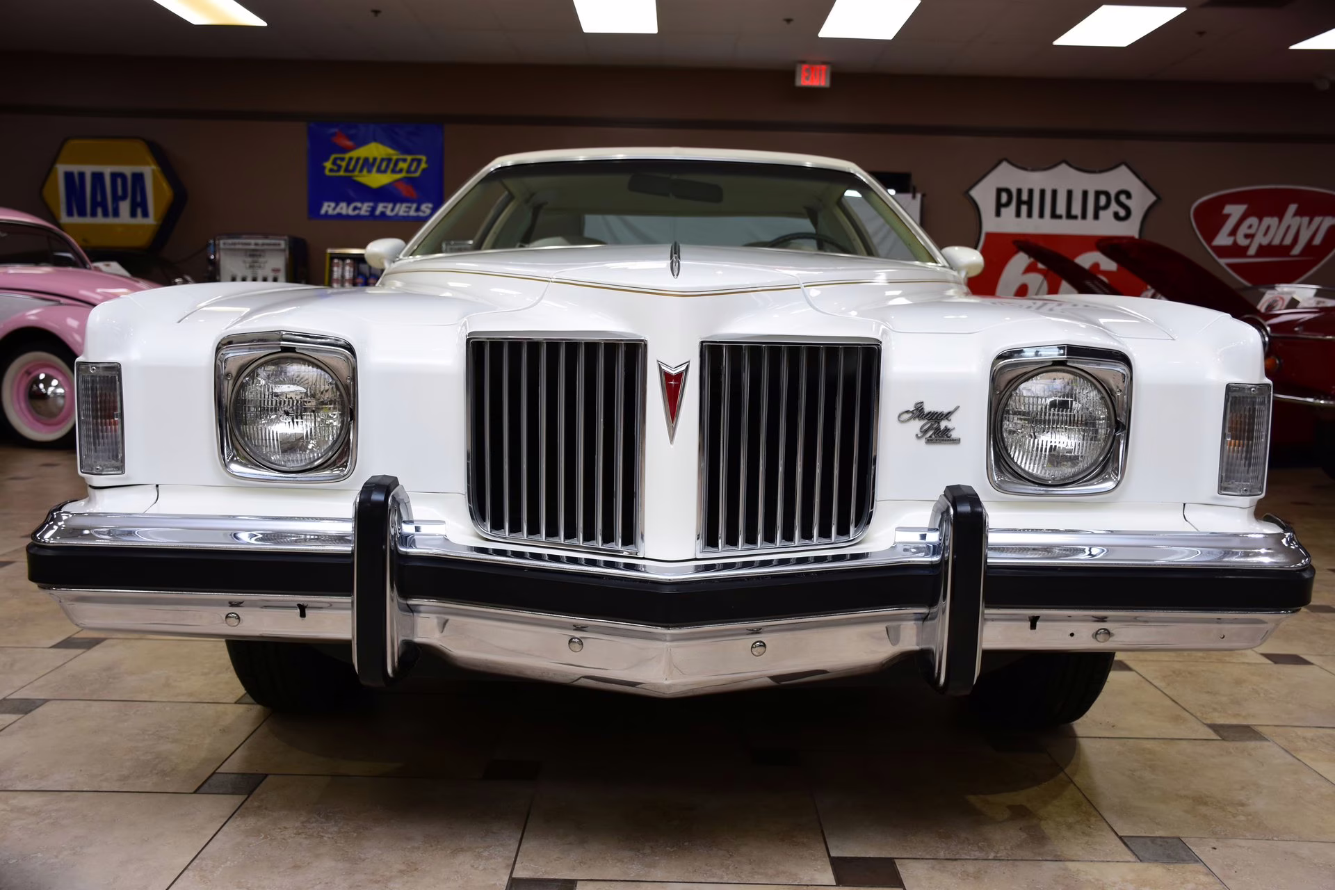 1974 Cameo White Pontiac Grand Prix