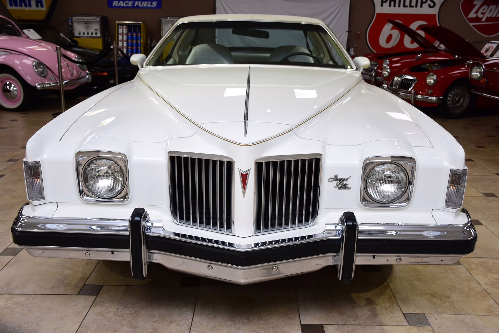 1974 Cameo White Pontiac Grand Prix