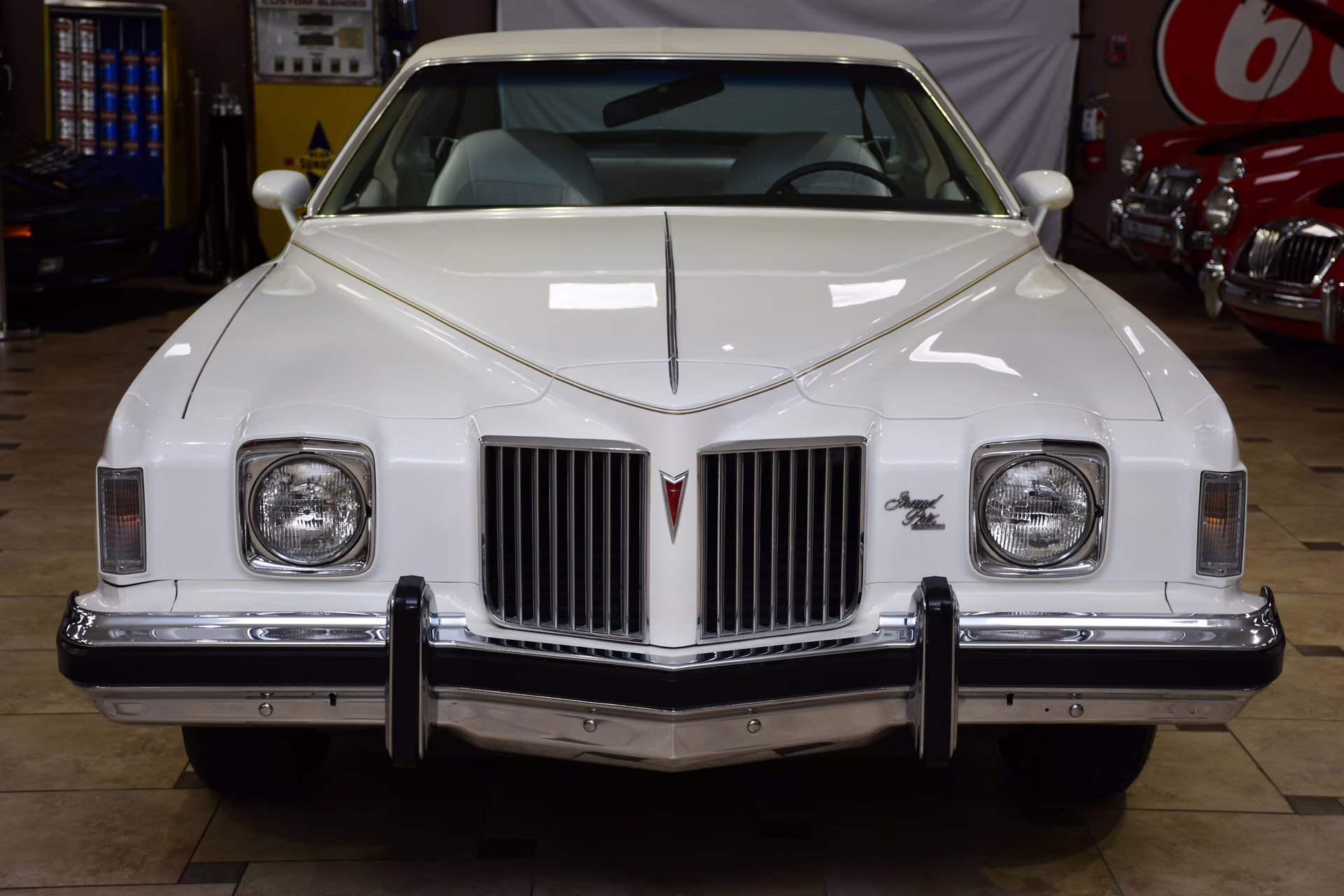 1974 Cameo White Pontiac Grand Prix