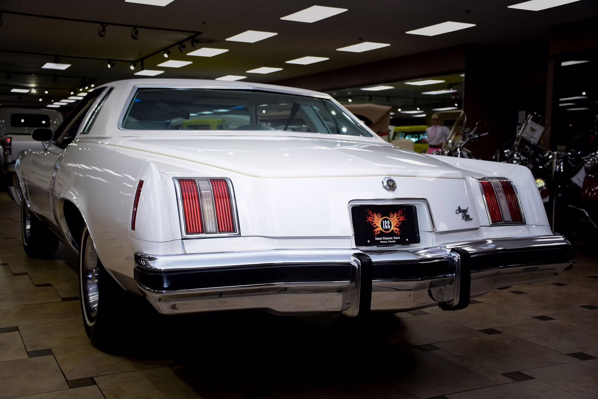 1974 Cameo White Pontiac Grand Prix