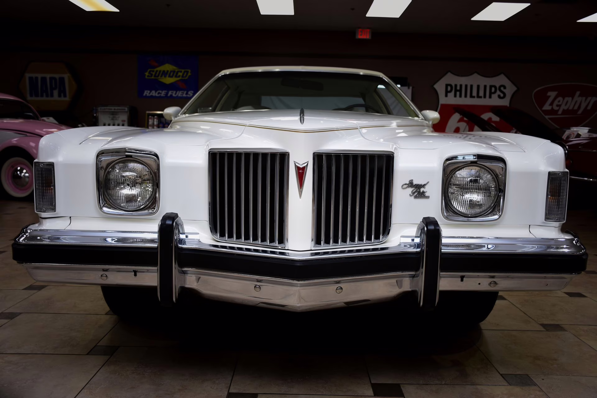 1974 Cameo White Pontiac Grand Prix