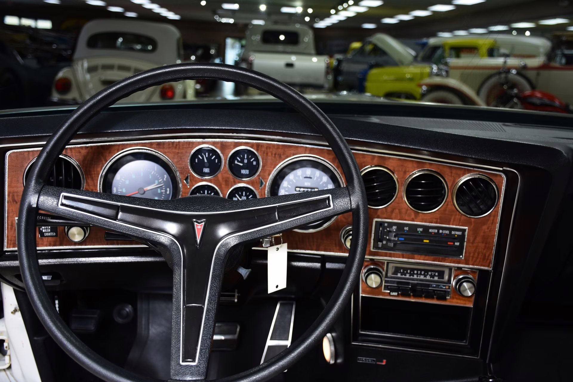 1974 Cameo White Pontiac Grand Prix