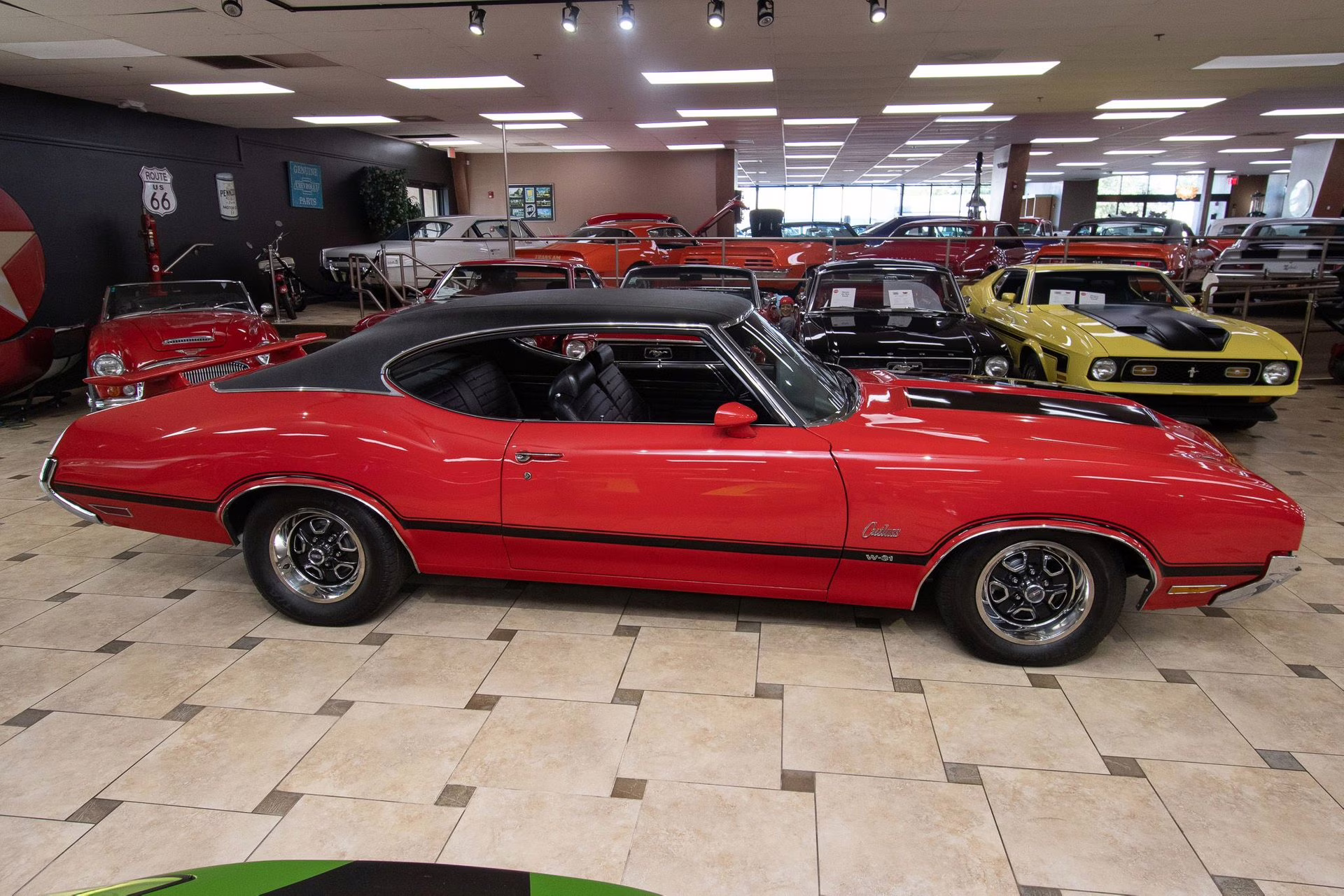 1970 Matador Red Oldsmobile Cutlass