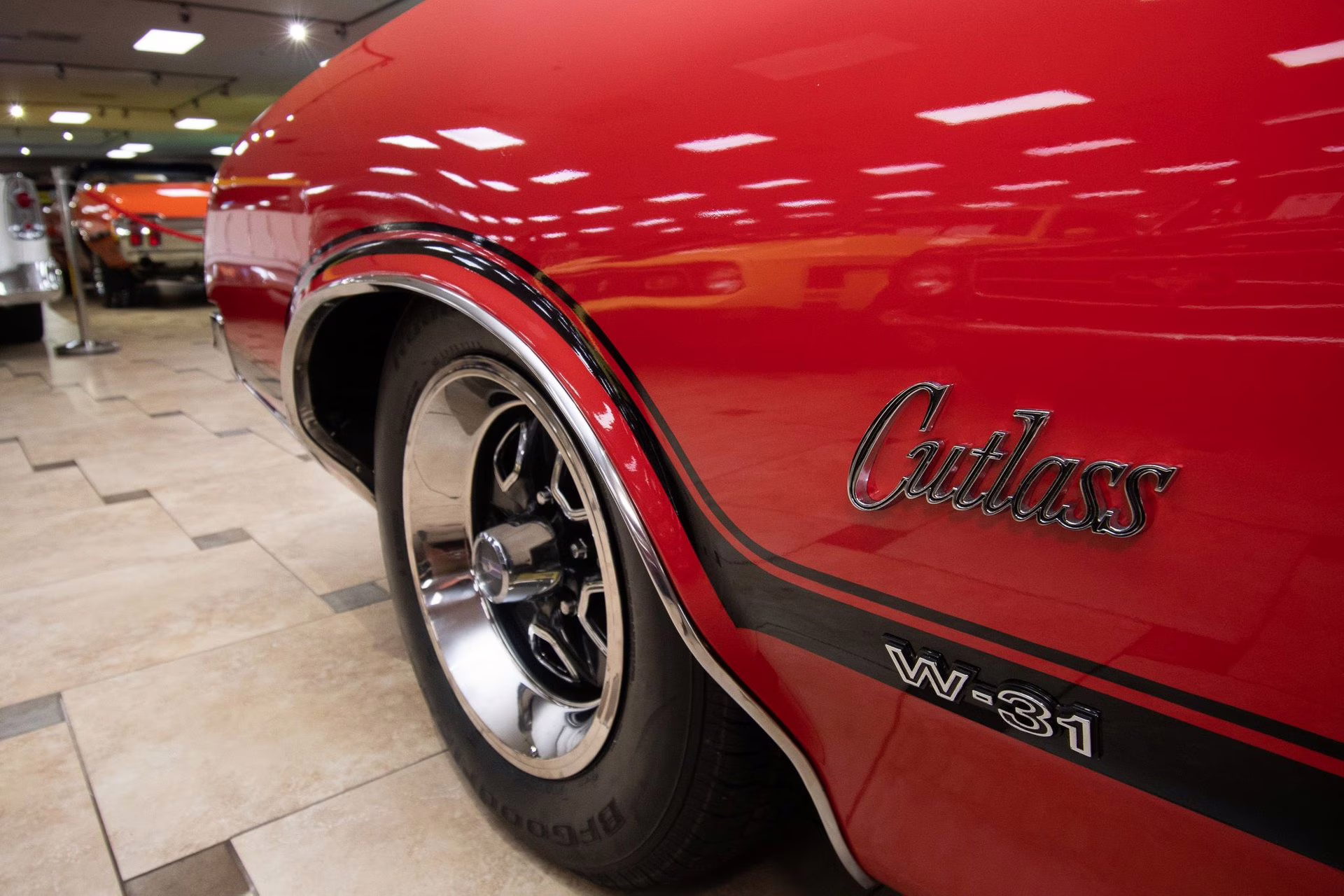 1970 Matador Red Oldsmobile Cutlass