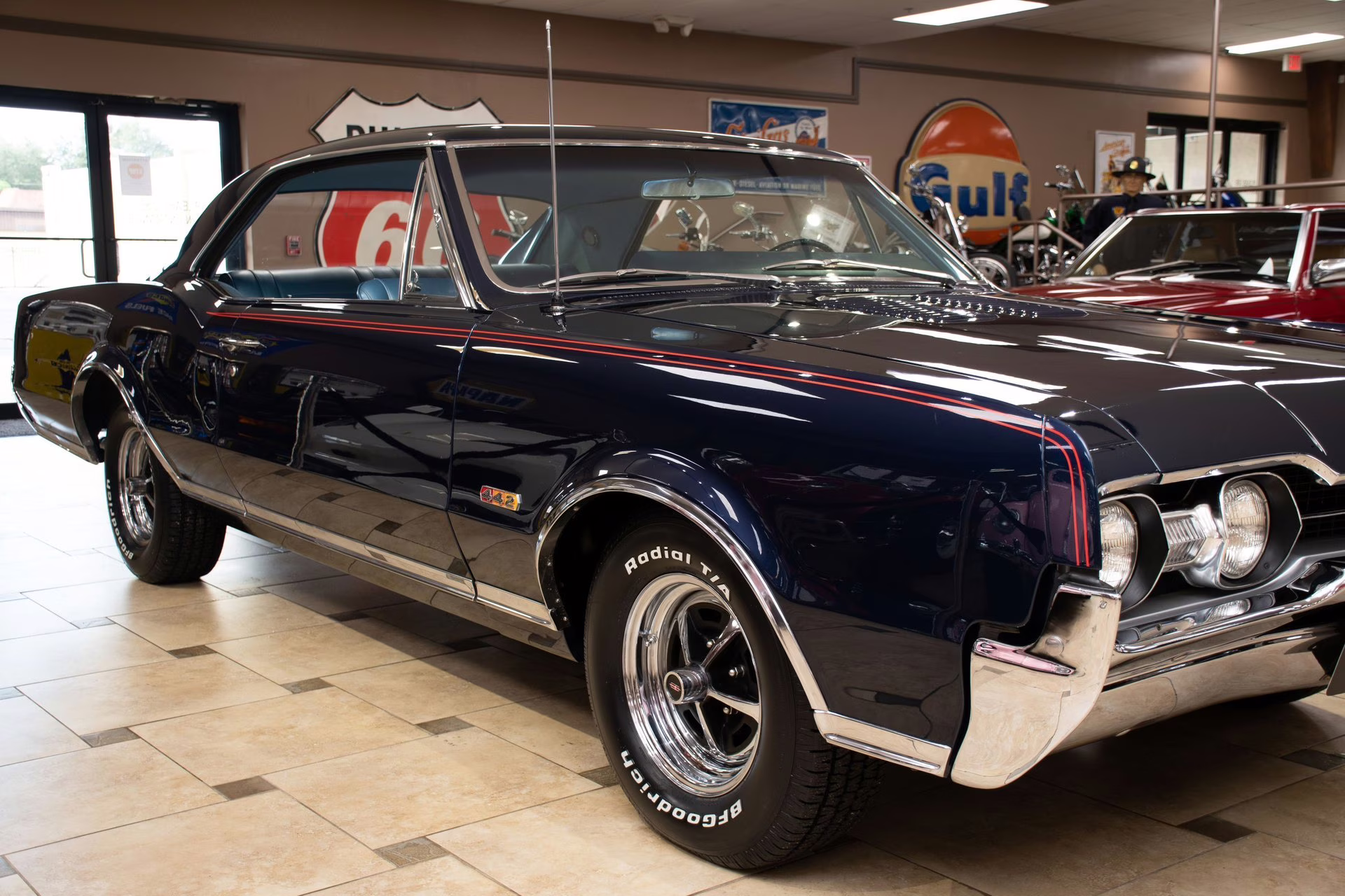1967 Midnight Blue Oldsmobile Cutlass