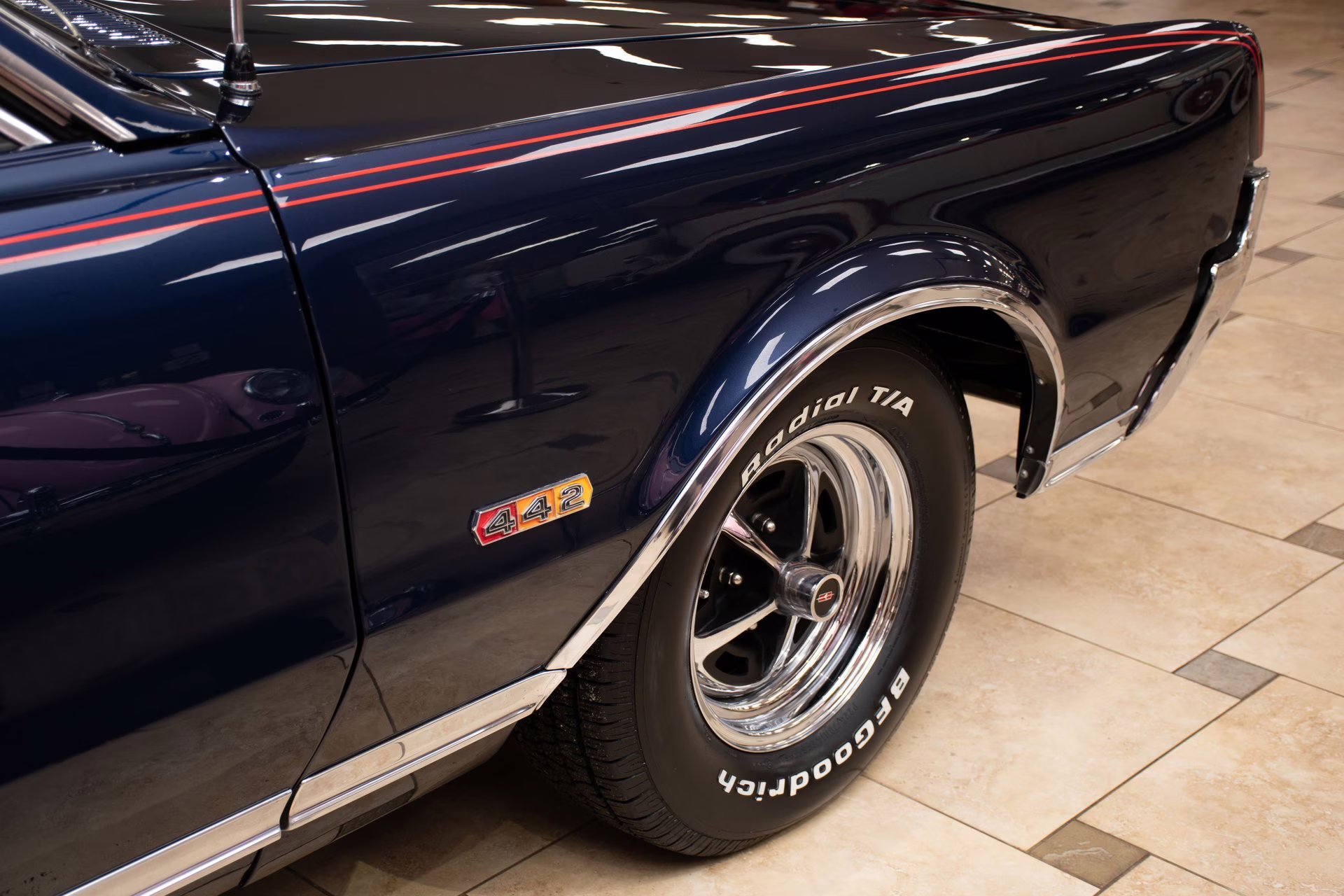 1967 Midnight Blue Oldsmobile Cutlass