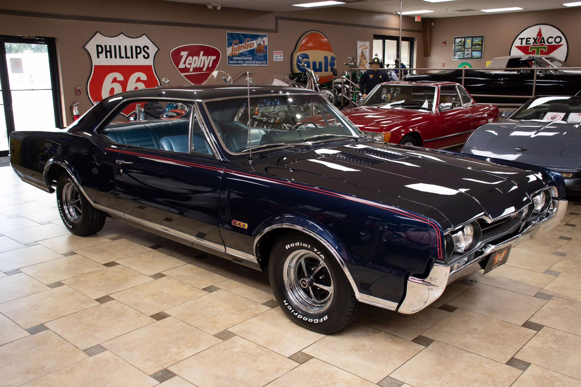 1967 Midnight Blue Oldsmobile Cutlass