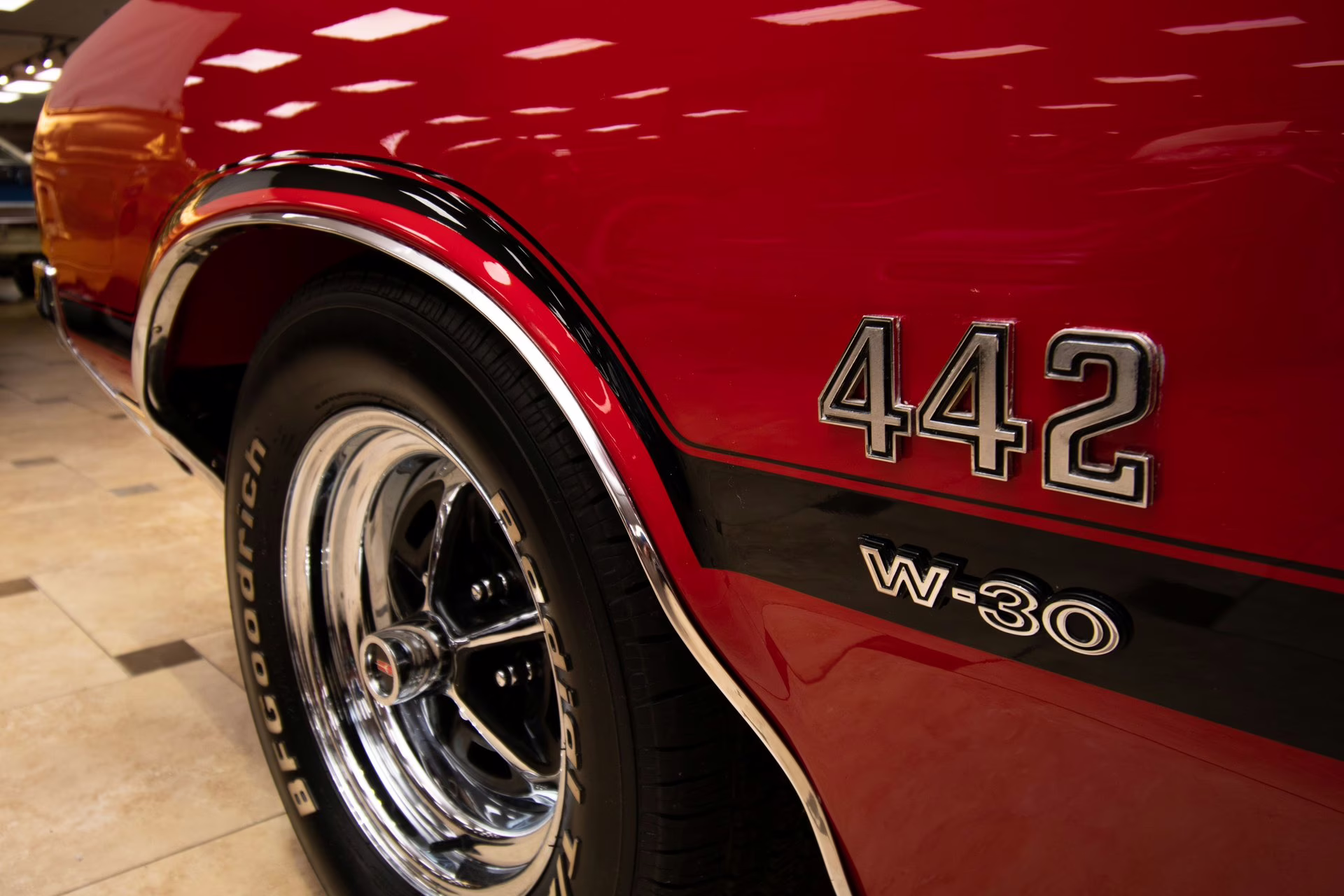 1970 Red Oldsmobile 442