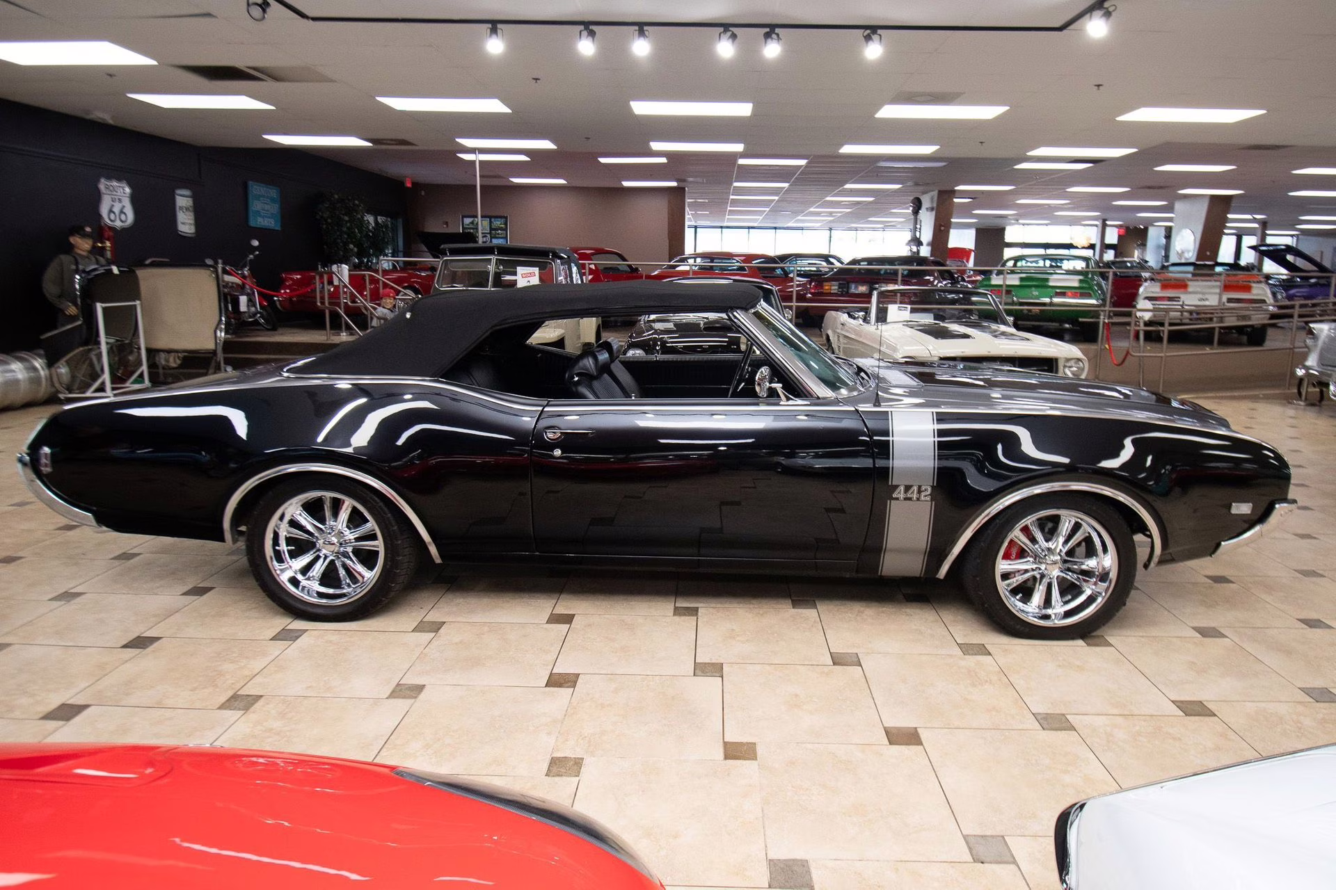 1969 Black &amp; Silver Oldsmobile 442