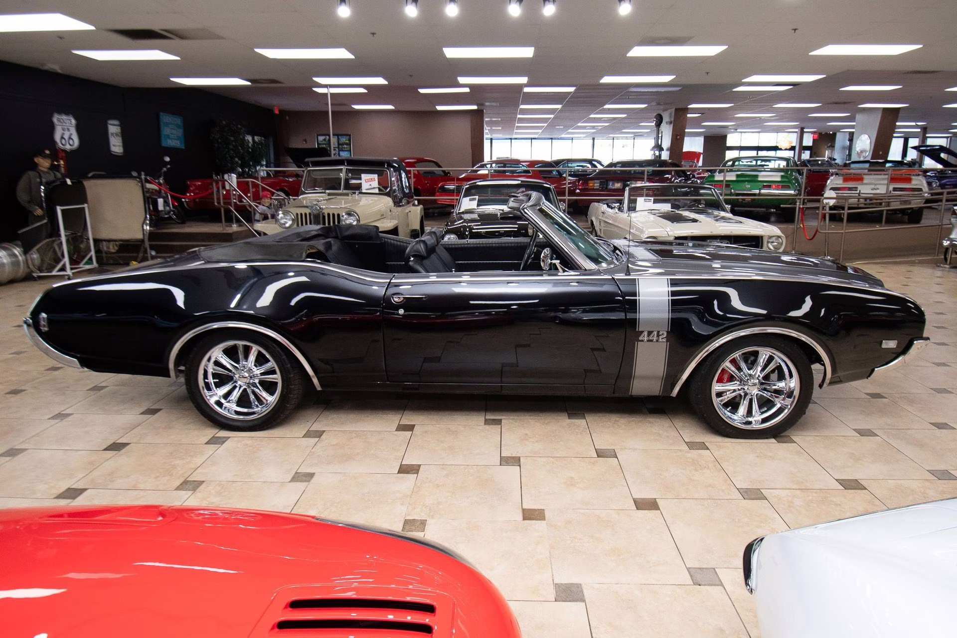 1969 Black &amp; Silver Oldsmobile 442