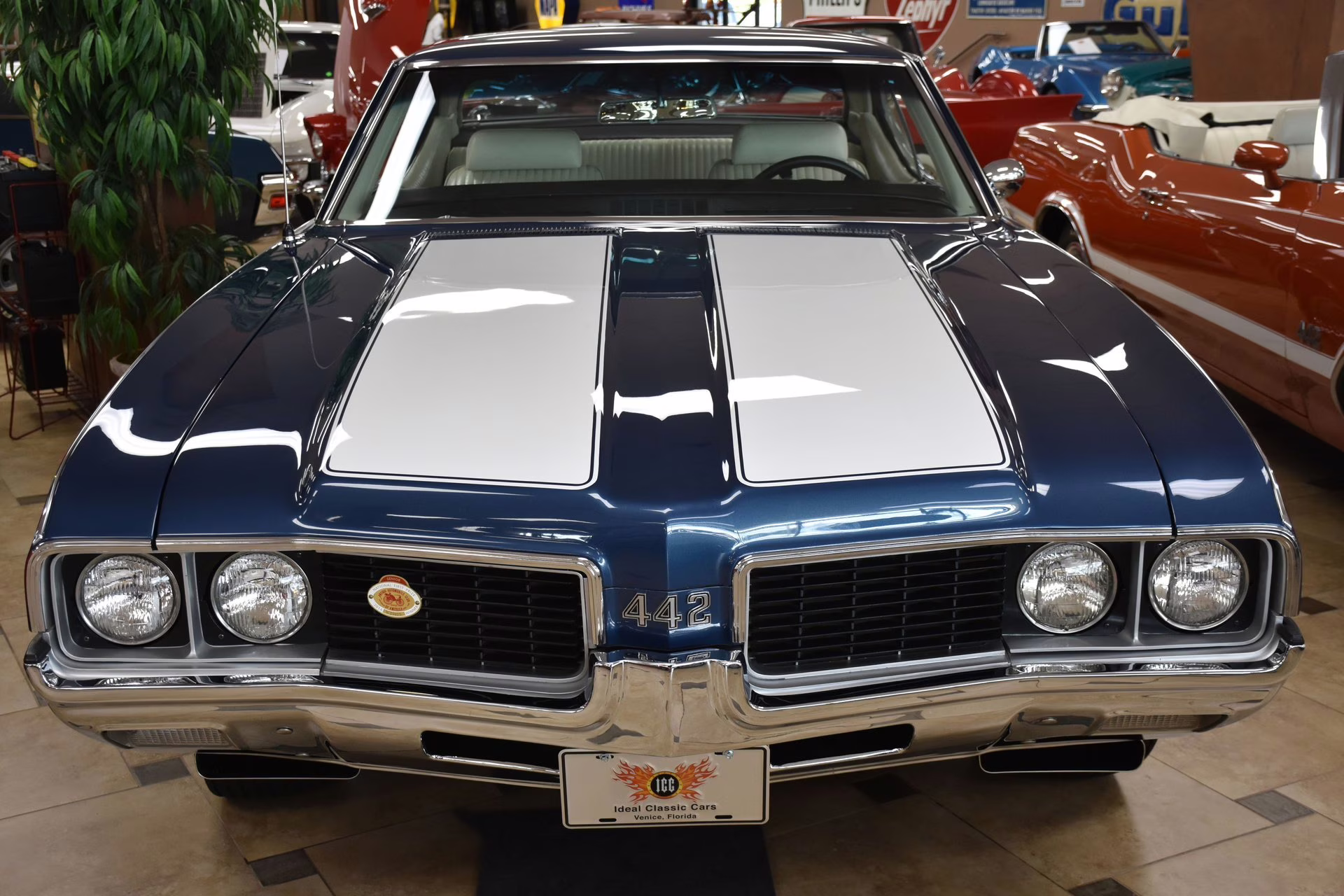 1969 Trophy Blue w/ White Stripes Oldsmobile 442