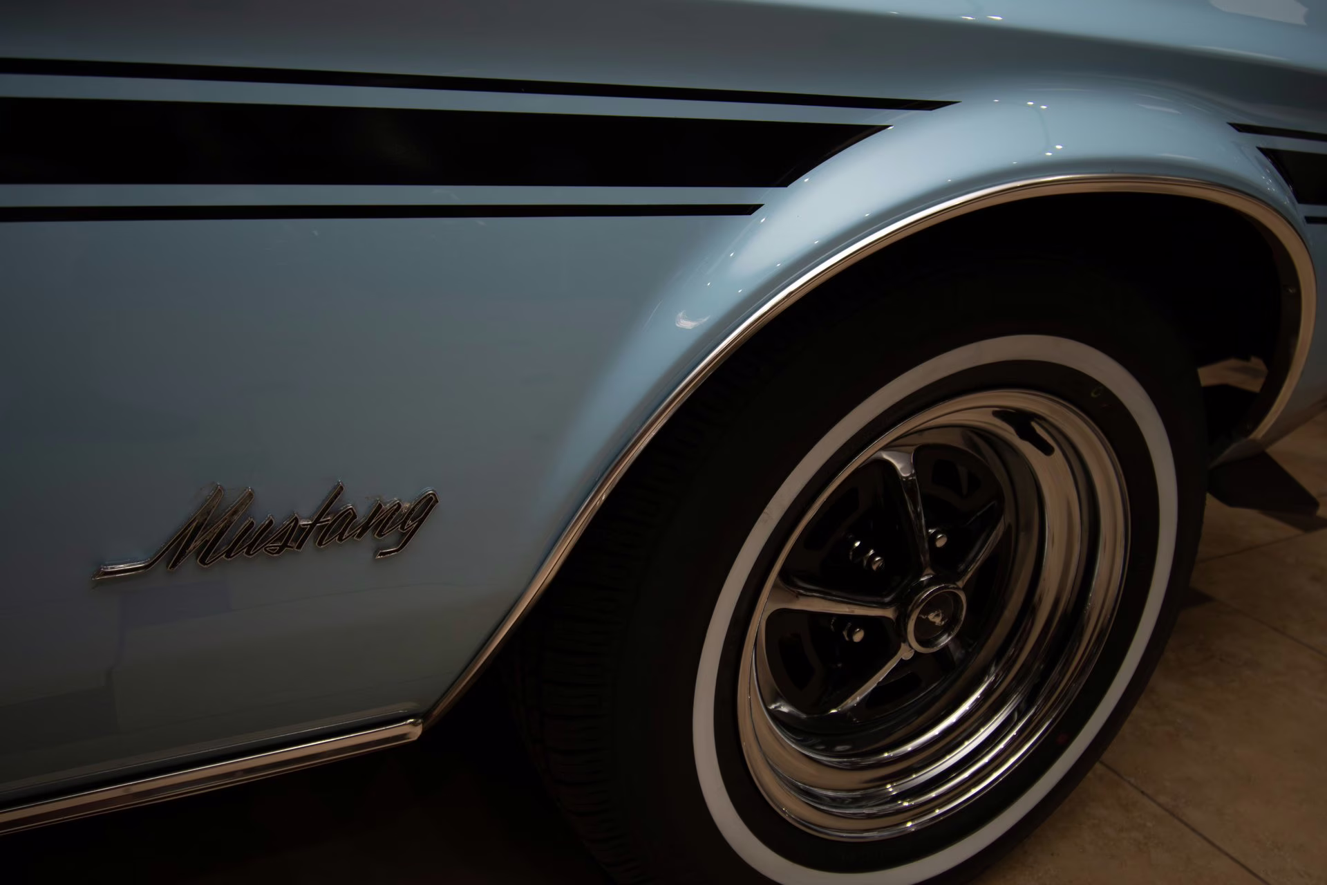 1973 Light Blue Ford Mustang