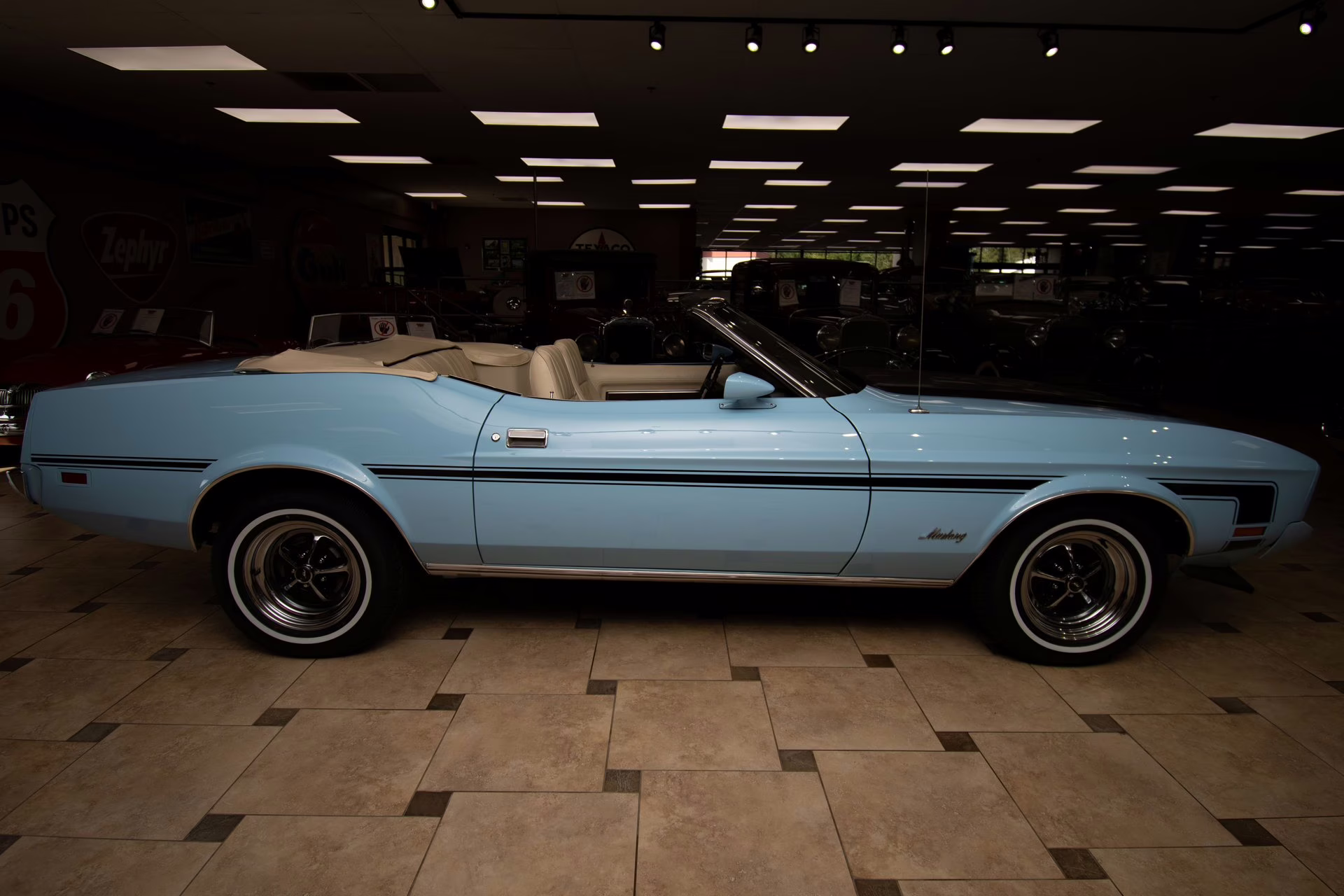 1973 Light Blue Ford Mustang