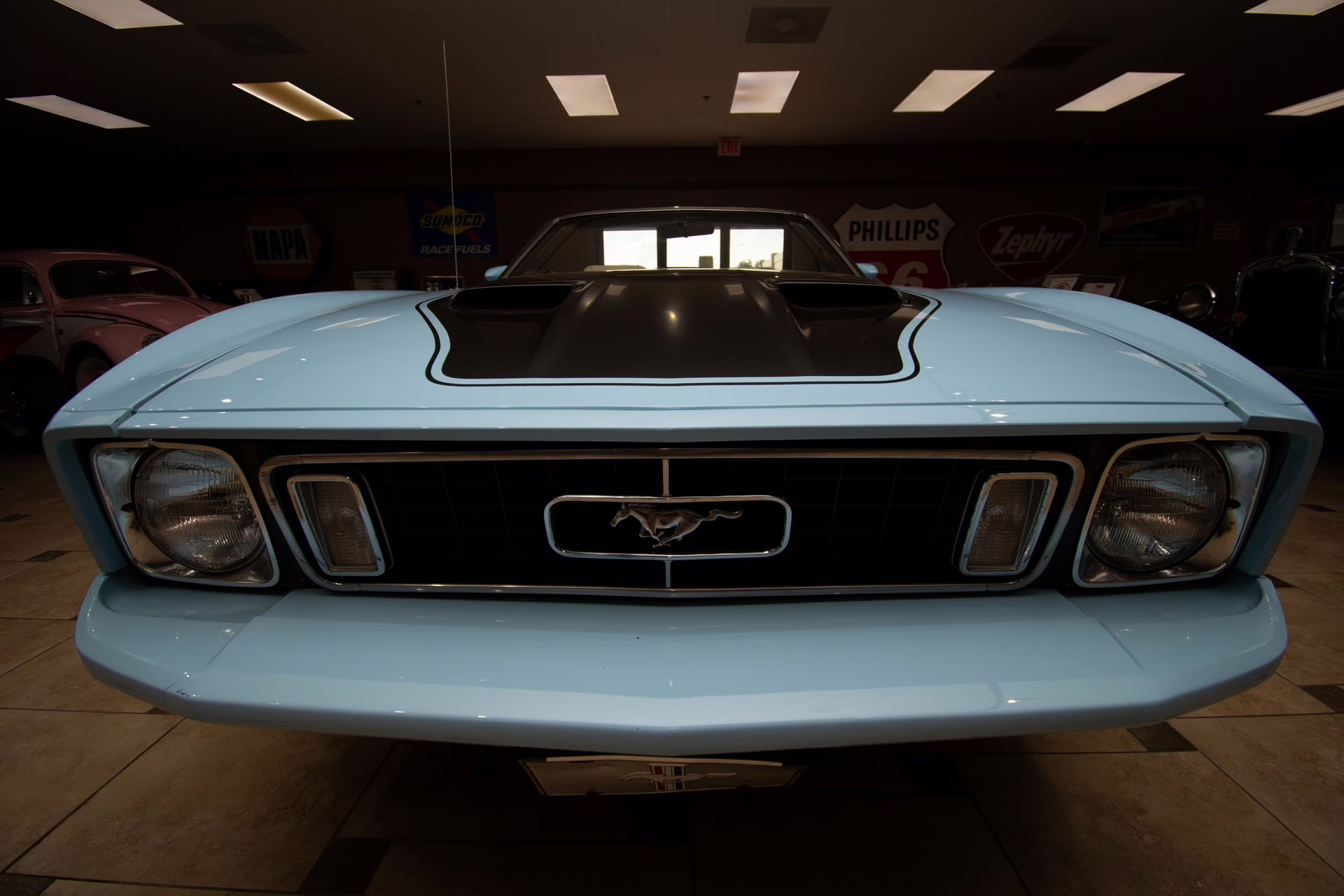 1973 Light Blue Ford Mustang