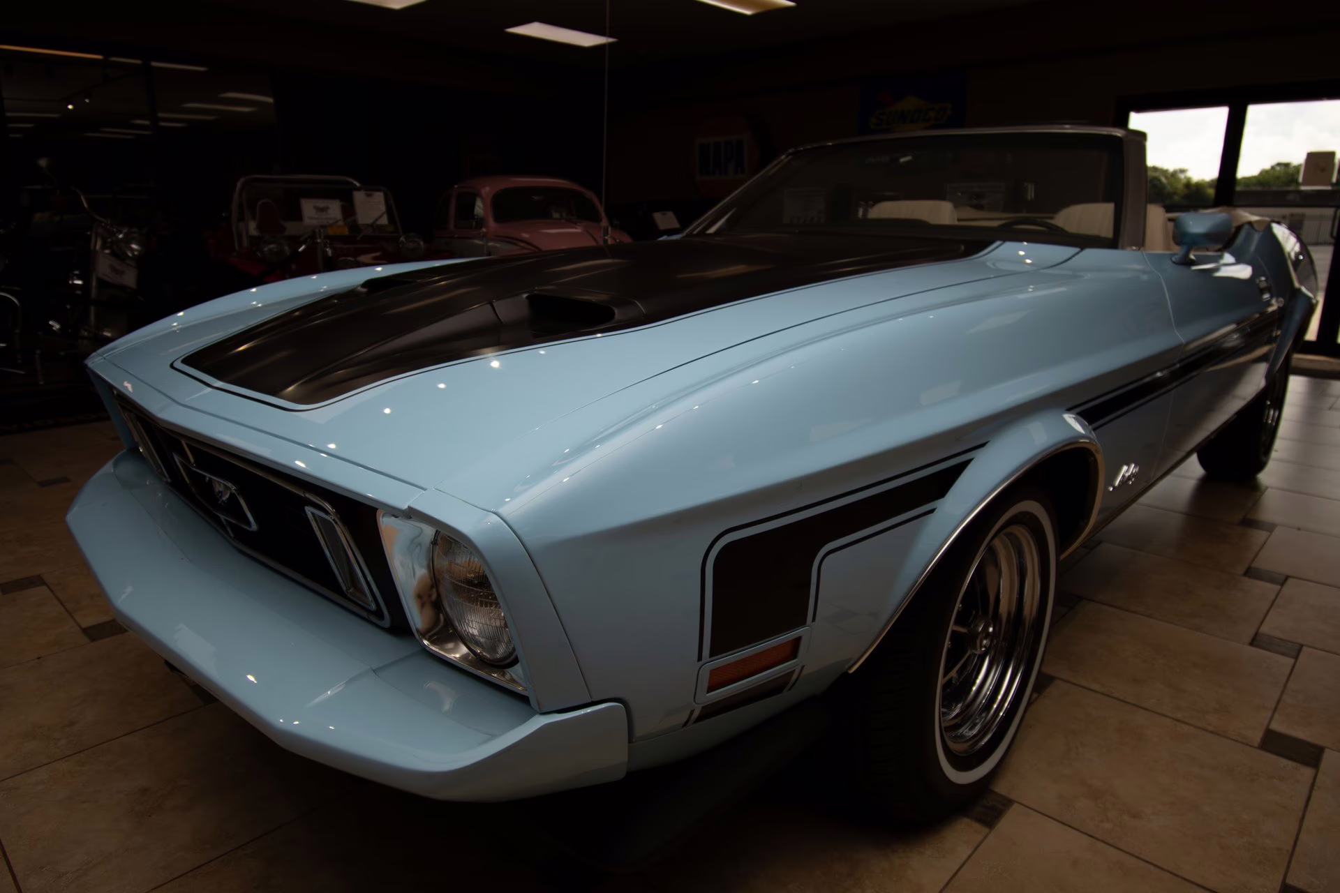 1973 Light Blue Ford Mustang