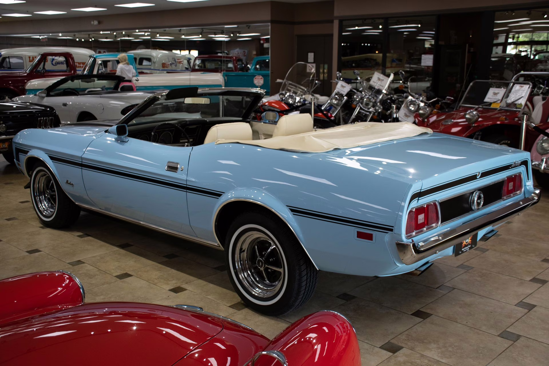 1973 Light Blue Ford Mustang