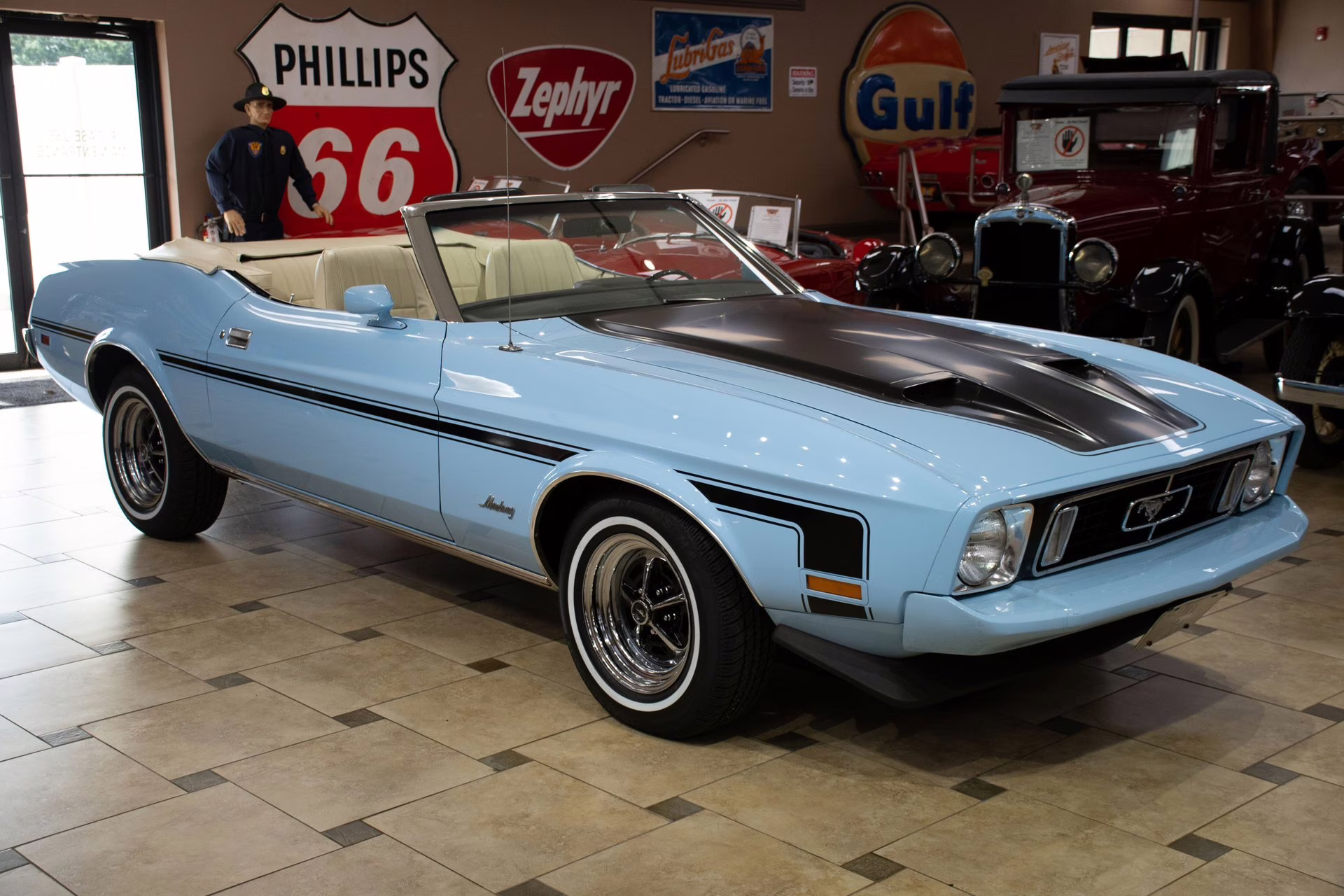 1973 Light Blue Ford Mustang