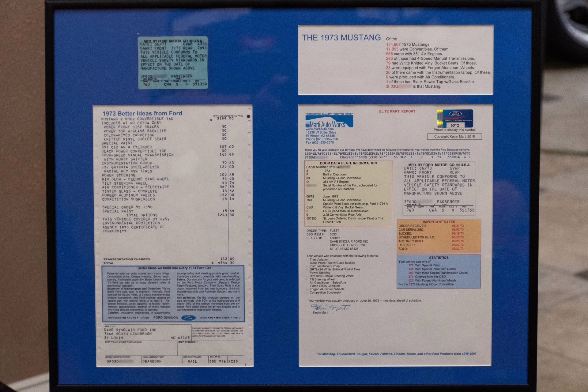 1973 Black Ford Mustang