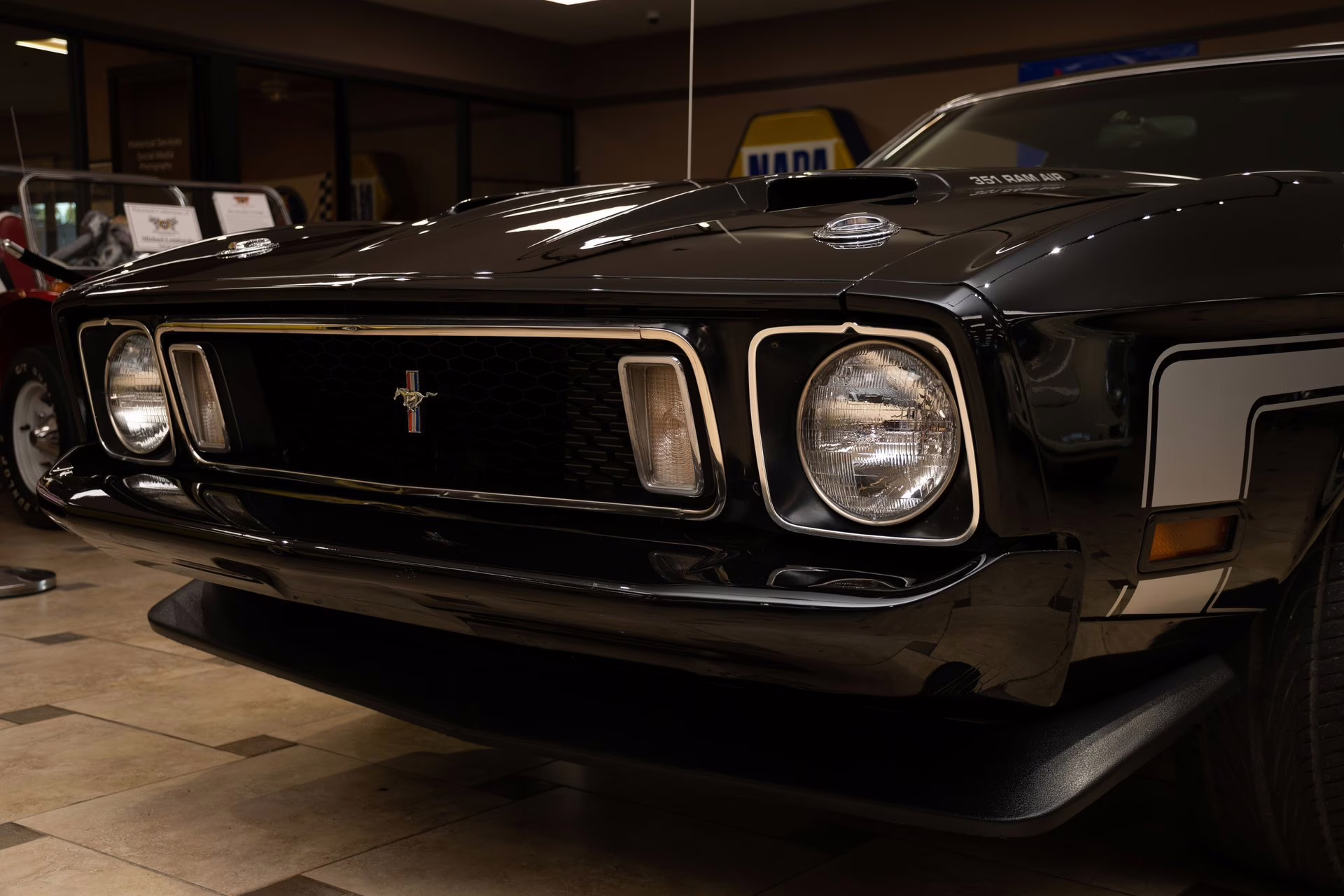 1973 Black Ford Mustang