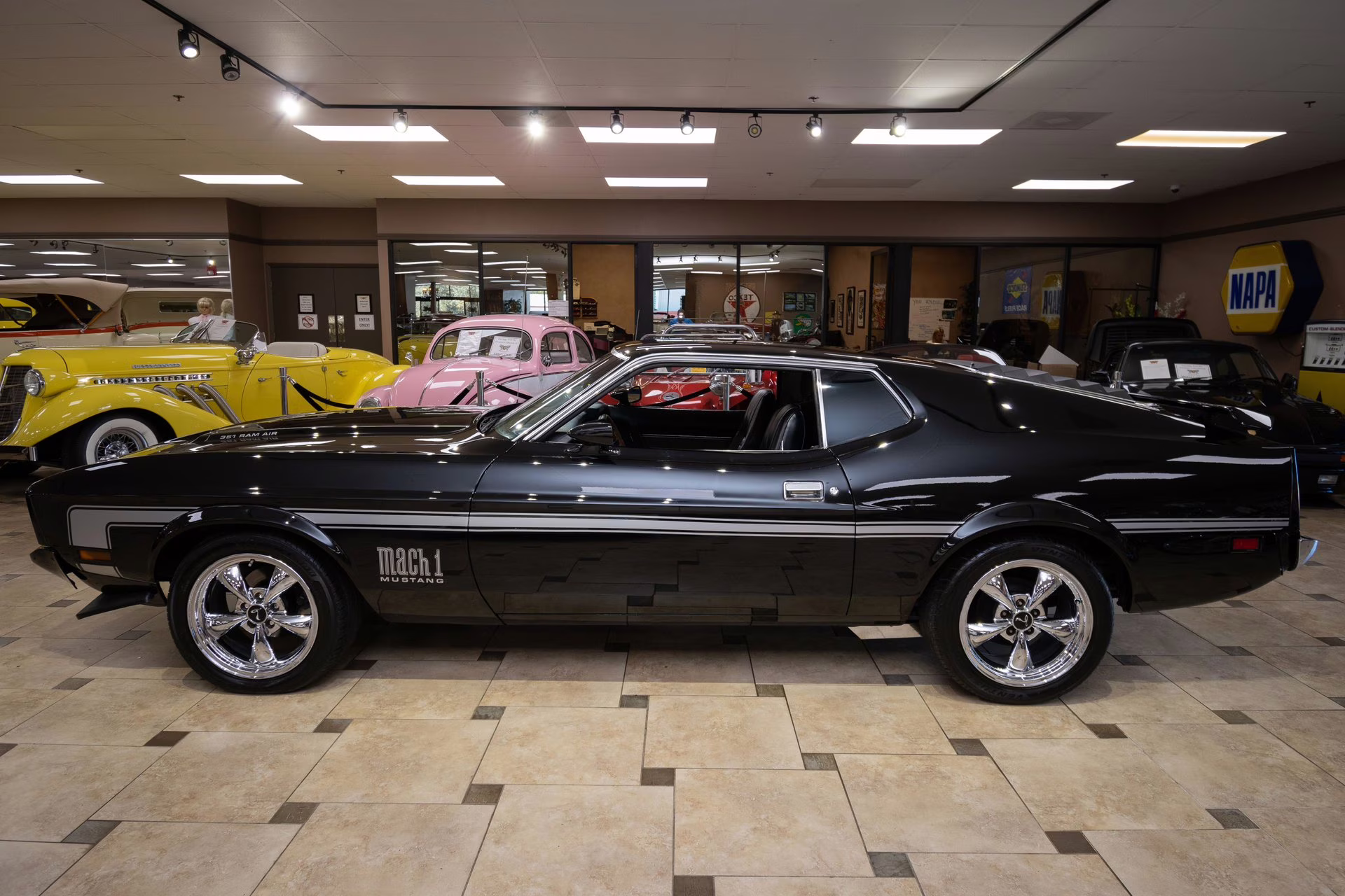 1973 Black Ford Mustang